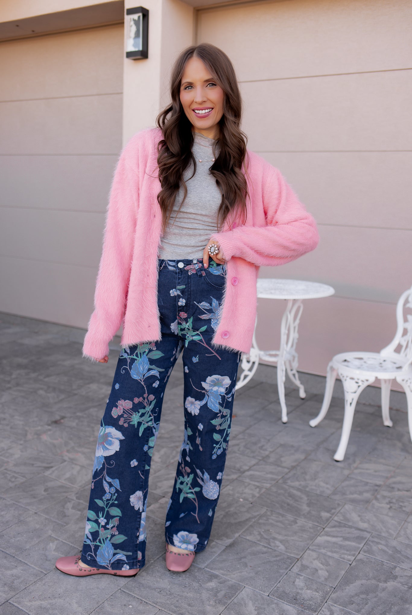 Luxe Soft Fuzzy Button Cardigan-Cardigans-Krush Kandy, Women's Online Fashion Boutique Located in Phoenix, Arizona (Scottsdale Area)