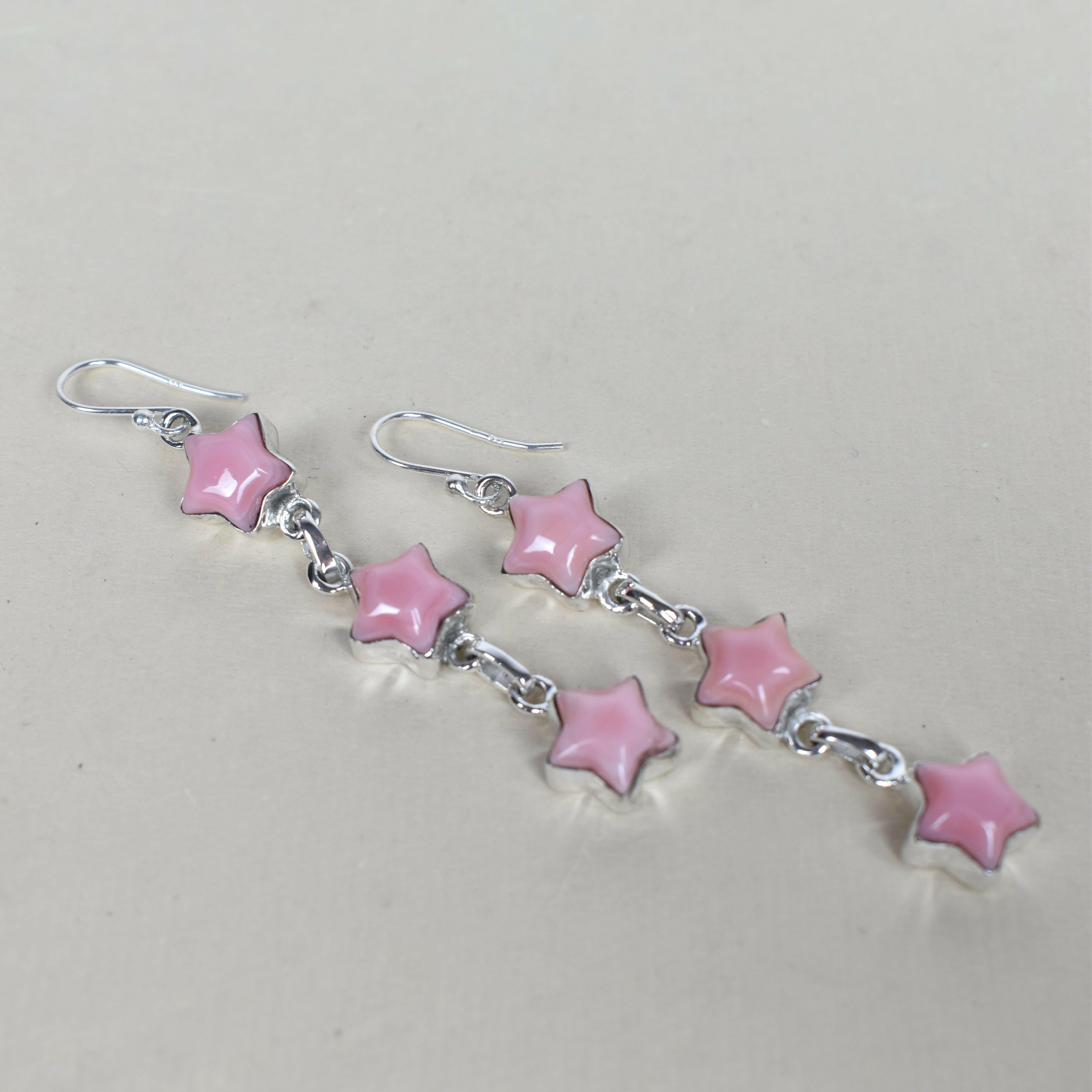 3 Star General Sterling Silver Earrings-Drop Earrings-Krush Kandy, Women's Online Fashion Boutique Located in Phoenix, Arizona (Scottsdale Area)