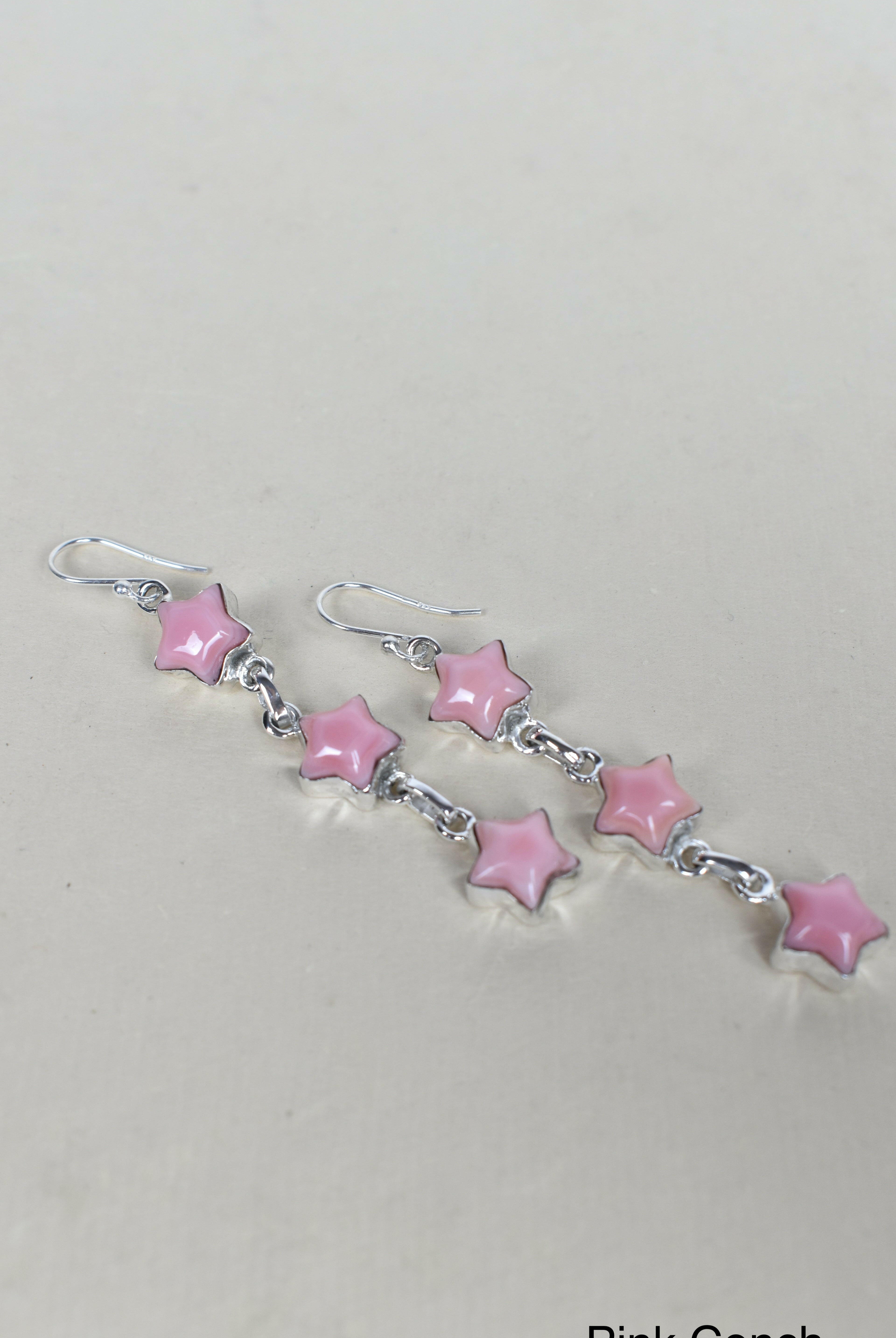 3 Star General Sterling Silver Earrings-Drop Earrings-Krush Kandy, Women's Online Fashion Boutique Located in Phoenix, Arizona (Scottsdale Area)