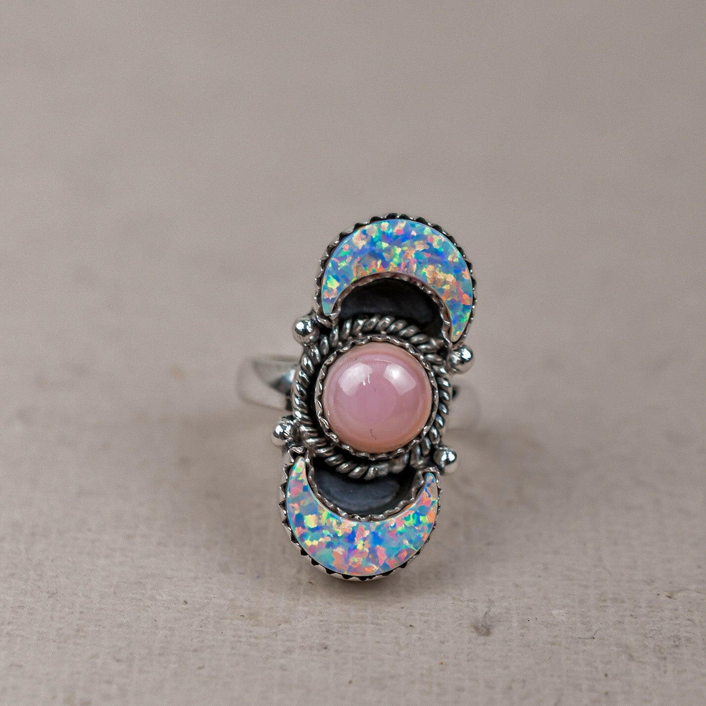 Lunar Crescent Sterling Silver Ring-Crawler Rings-Krush Kandy, Women's Online Fashion Boutique Located in Phoenix, Arizona (Scottsdale Area)