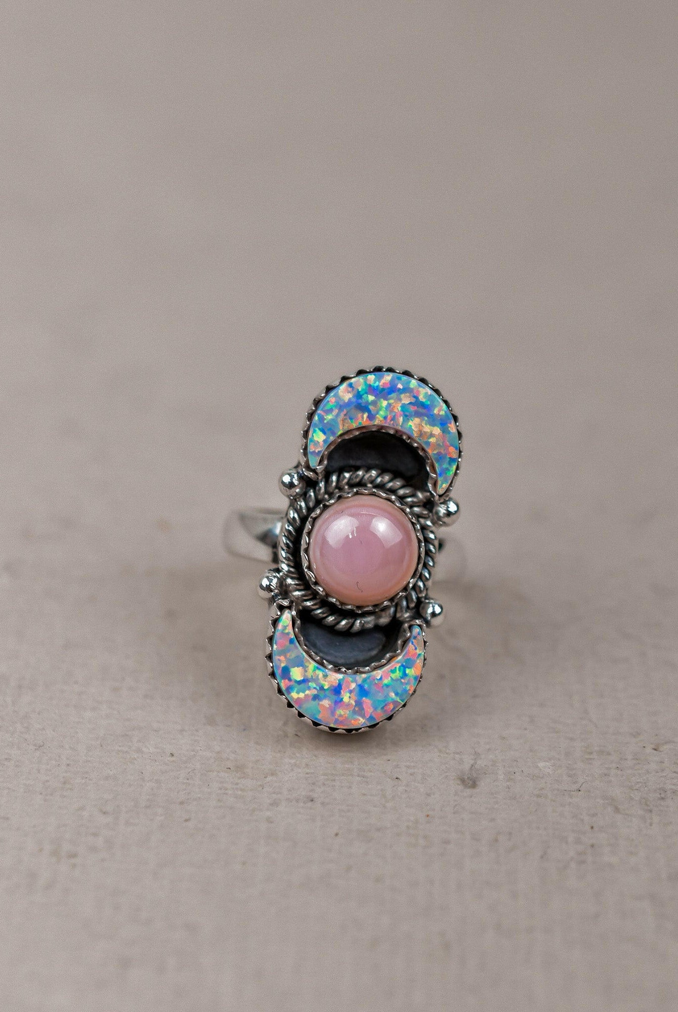 Lunar Crescent Sterling Silver Ring-Crawler Rings-Krush Kandy, Women's Online Fashion Boutique Located in Phoenix, Arizona (Scottsdale Area)