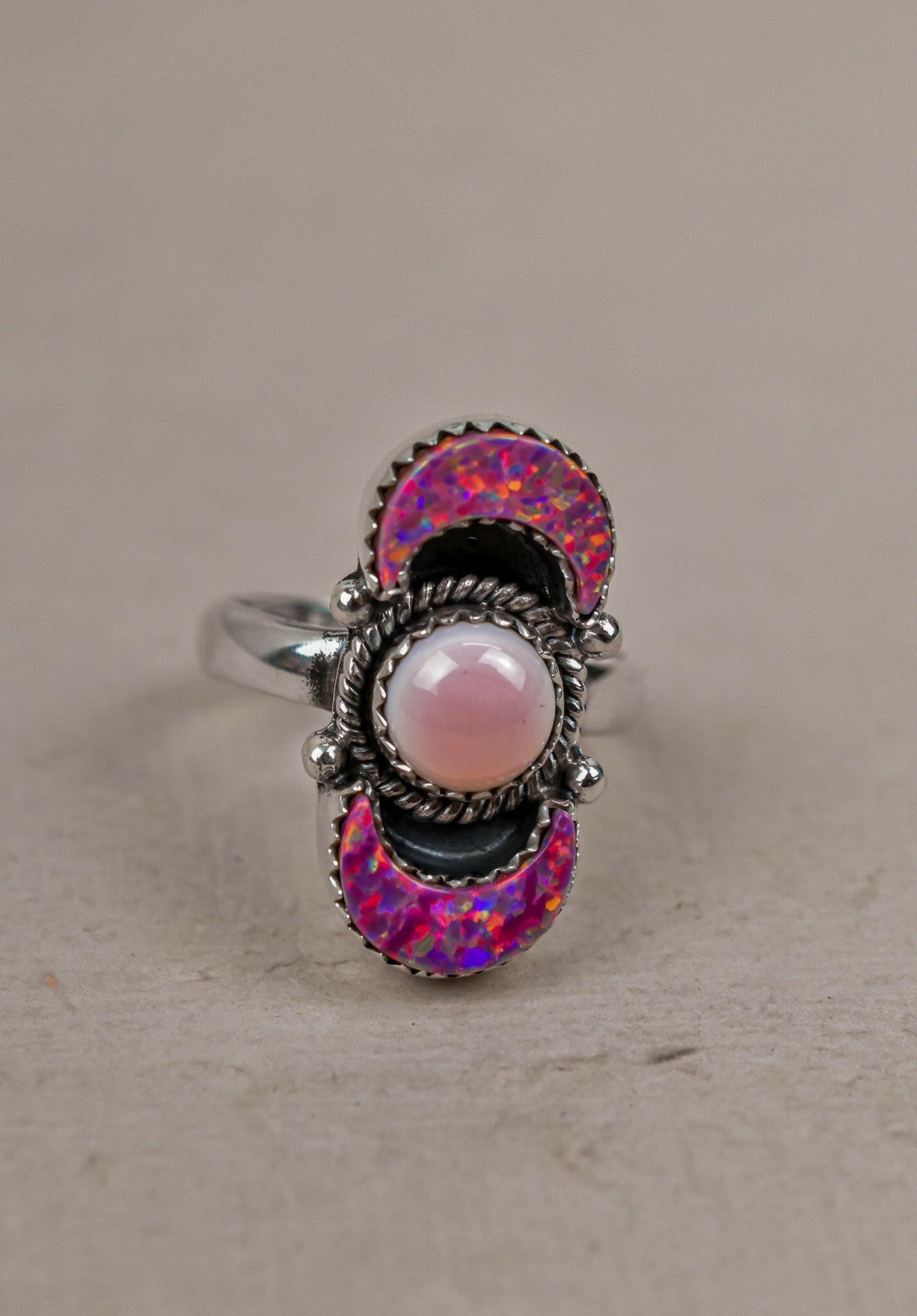 Lunar Crescent Sterling Silver Ring-Crawler Rings-Krush Kandy, Women's Online Fashion Boutique Located in Phoenix, Arizona (Scottsdale Area)