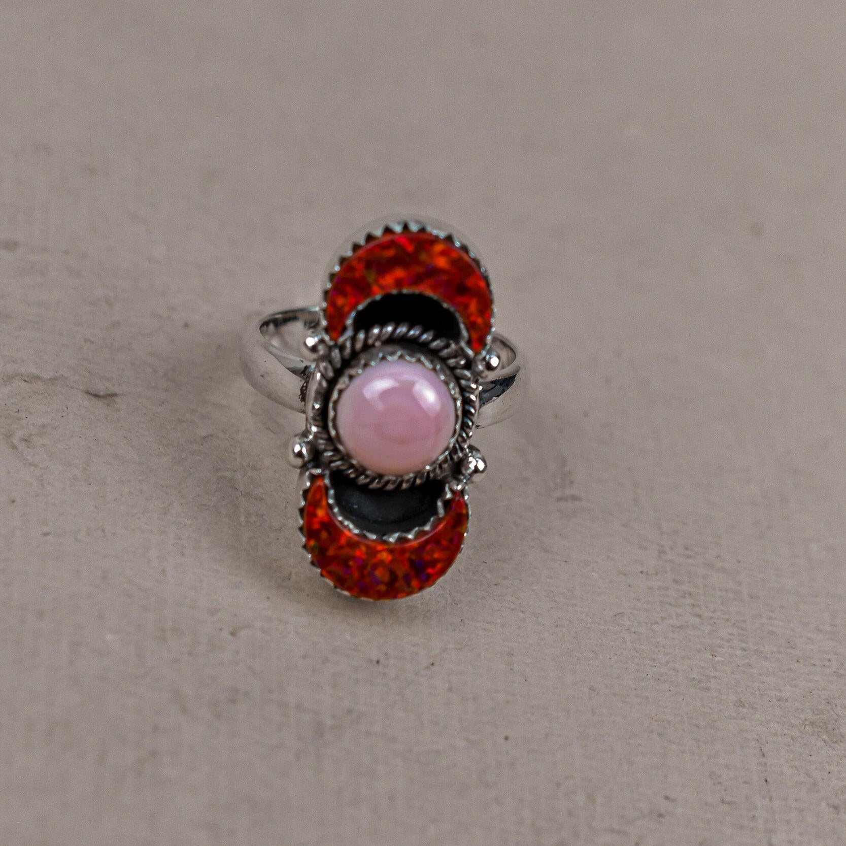 Lunar Crescent Sterling Silver Ring-Crawler Rings-Krush Kandy, Women's Online Fashion Boutique Located in Phoenix, Arizona (Scottsdale Area)