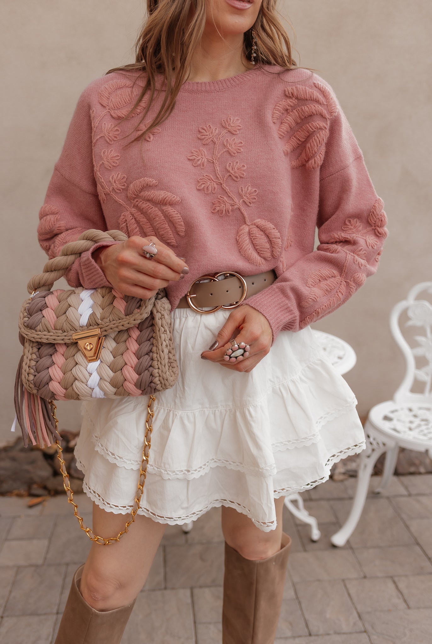 Delicate Viral Ruffle Lace Trim Skirt-Skirts-Krush Kandy, Women's Online Fashion Boutique Located in Phoenix, Arizona (Scottsdale Area)