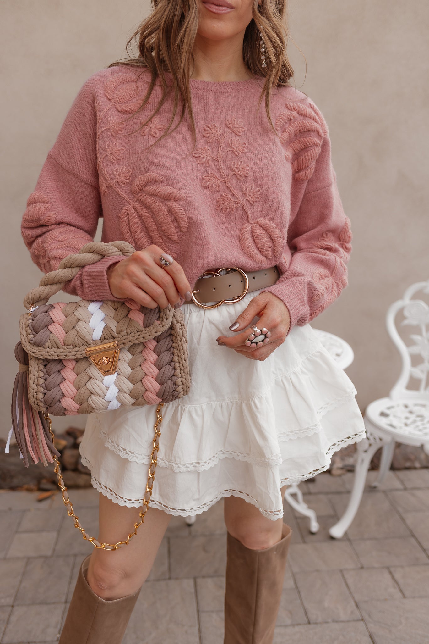 Delicate Viral Ruffle Lace Trim Skirt-Skirts-Krush Kandy, Women's Online Fashion Boutique Located in Phoenix, Arizona (Scottsdale Area)