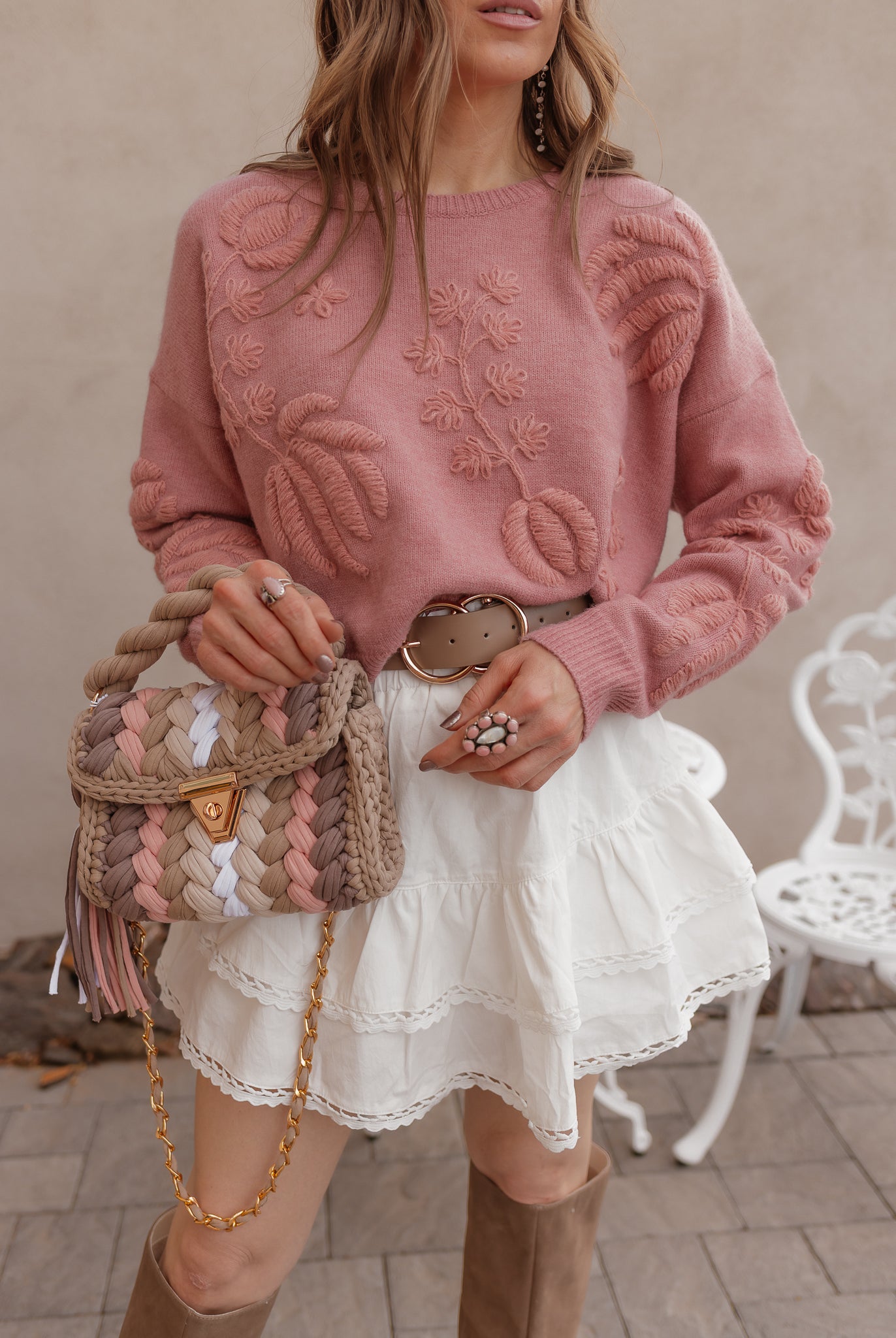 Delicate Viral Ruffle Lace Trim Skirt-Skirts-Krush Kandy, Women's Online Fashion Boutique Located in Phoenix, Arizona (Scottsdale Area)