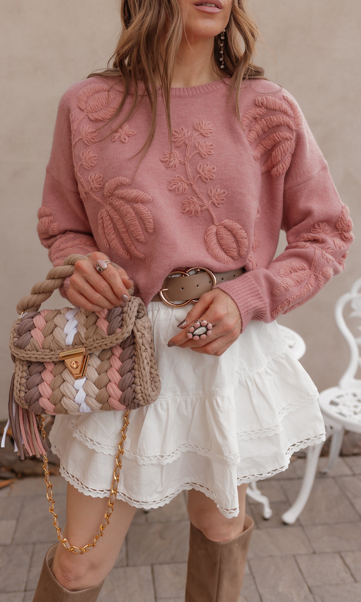 Delicate Viral Ruffle Lace Trim Skirt-Skirts-Krush Kandy, Women's Online Fashion Boutique Located in Phoenix, Arizona (Scottsdale Area)