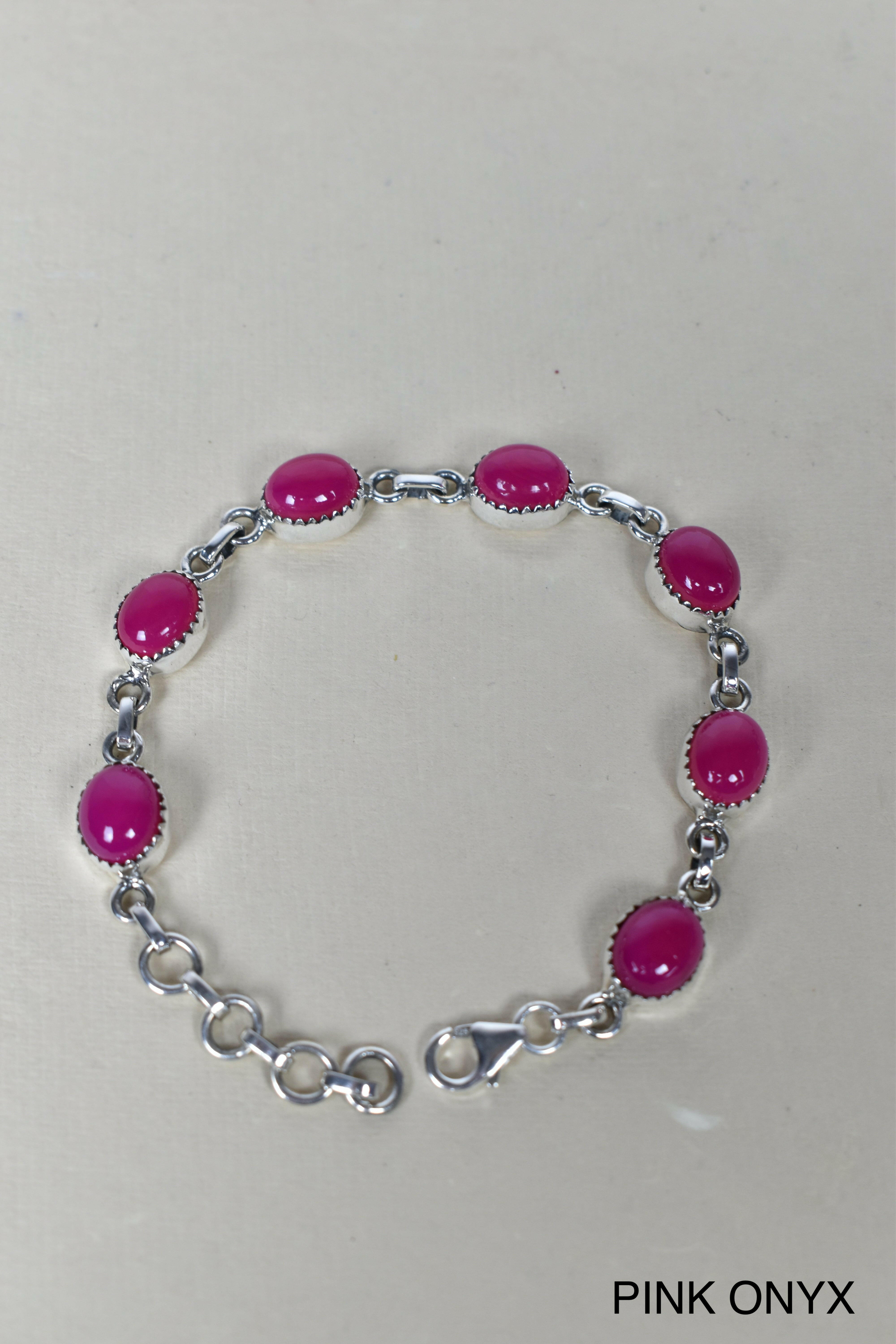 HexaGem Link Bracelet-Chain Bracelets-Krush Kandy, Women's Online Fashion Boutique Located in Phoenix, Arizona (Scottsdale Area)