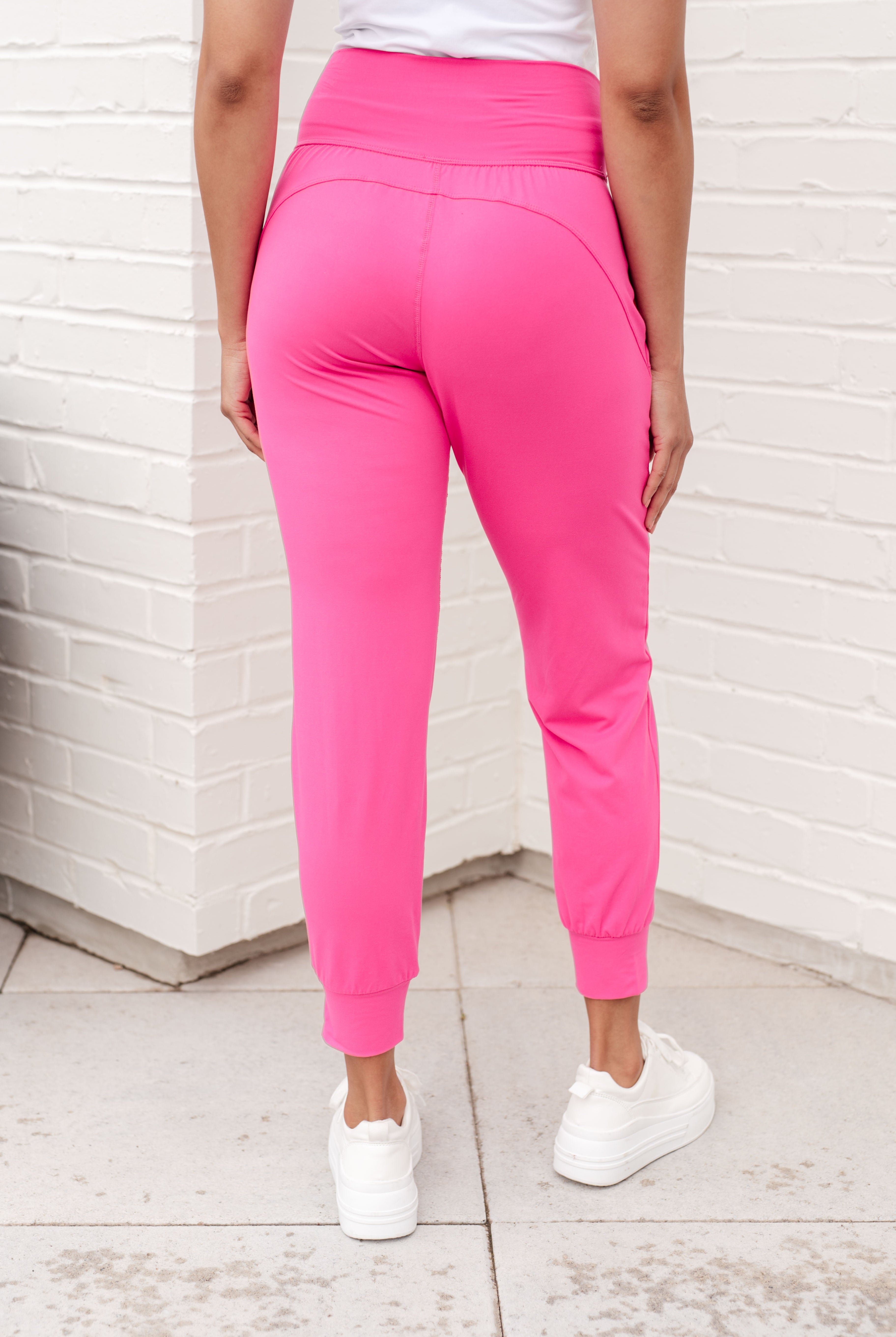 Always Accelerating Joggers in Sonic Pink-Joggers-Krush Kandy, Women's Online Fashion Boutique Located in Phoenix, Arizona (Scottsdale Area)