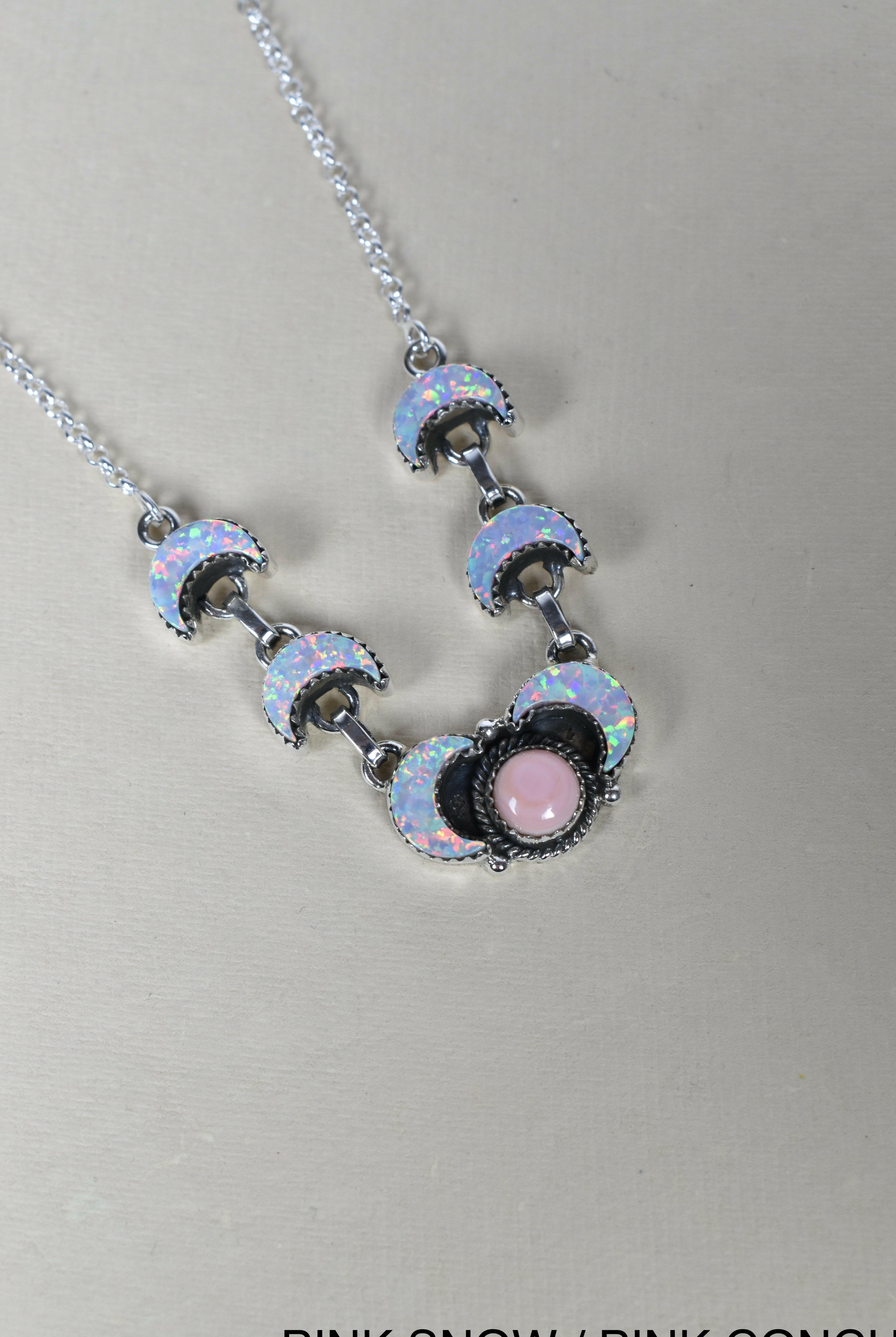 Lunar Crescent Necklace-Chain Necklaces-Krush Kandy, Women's Online Fashion Boutique Located in Phoenix, Arizona (Scottsdale Area)