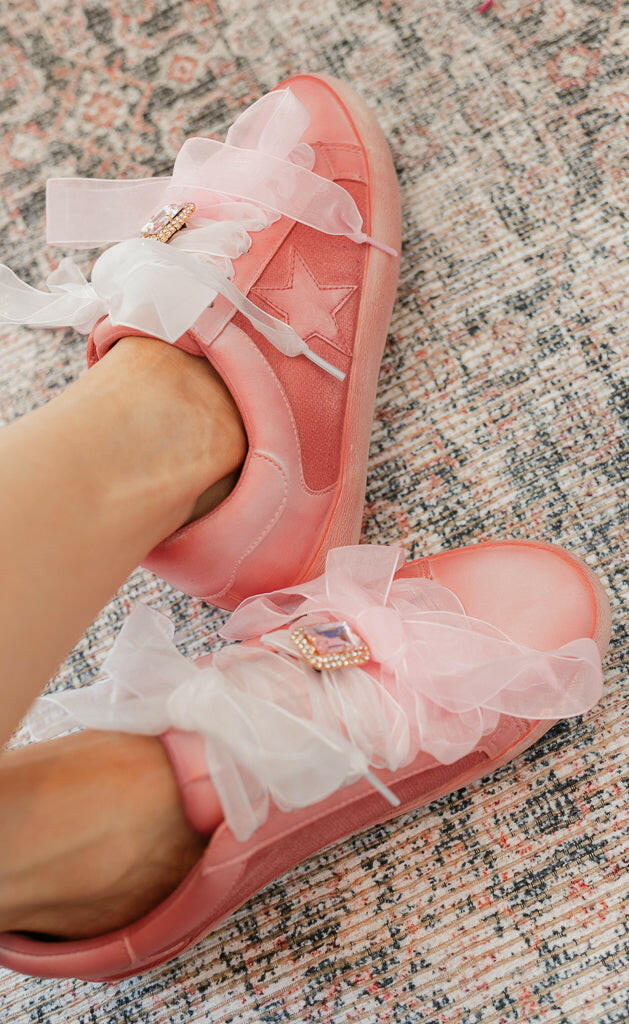The Sandy Star Sneaker, Pink-Sneakers-Krush Kandy, Women's Online Fashion Boutique Located in Phoenix, Arizona (Scottsdale Area)