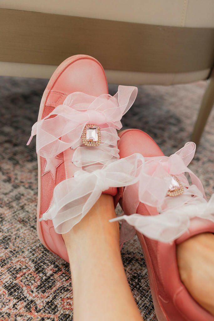 The Sandy Star Sneaker, Pink-Sneakers-Krush Kandy, Women's Online Fashion Boutique Located in Phoenix, Arizona (Scottsdale Area)