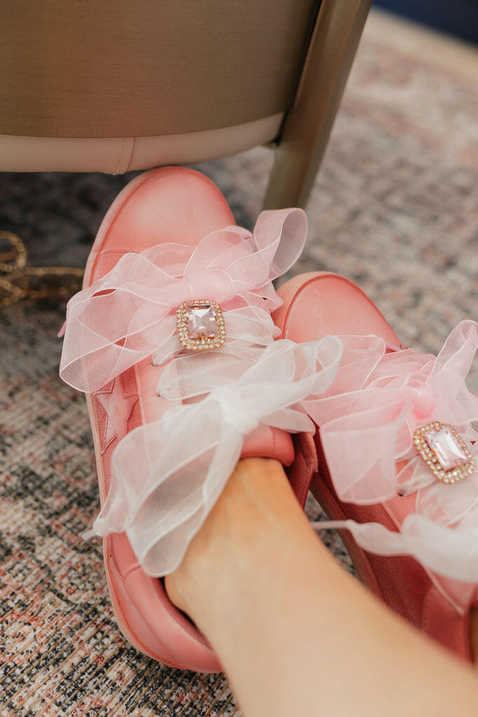 The Sandy Star Sneaker, Pink-Sneakers-Krush Kandy, Women's Online Fashion Boutique Located in Phoenix, Arizona (Scottsdale Area)