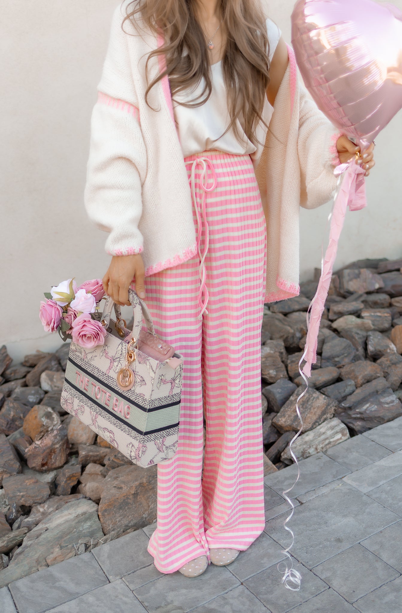 Wide Leg Stripe Tie Pants-Pants-Krush Kandy, Women's Online Fashion Boutique Located in Phoenix, Arizona (Scottsdale Area)