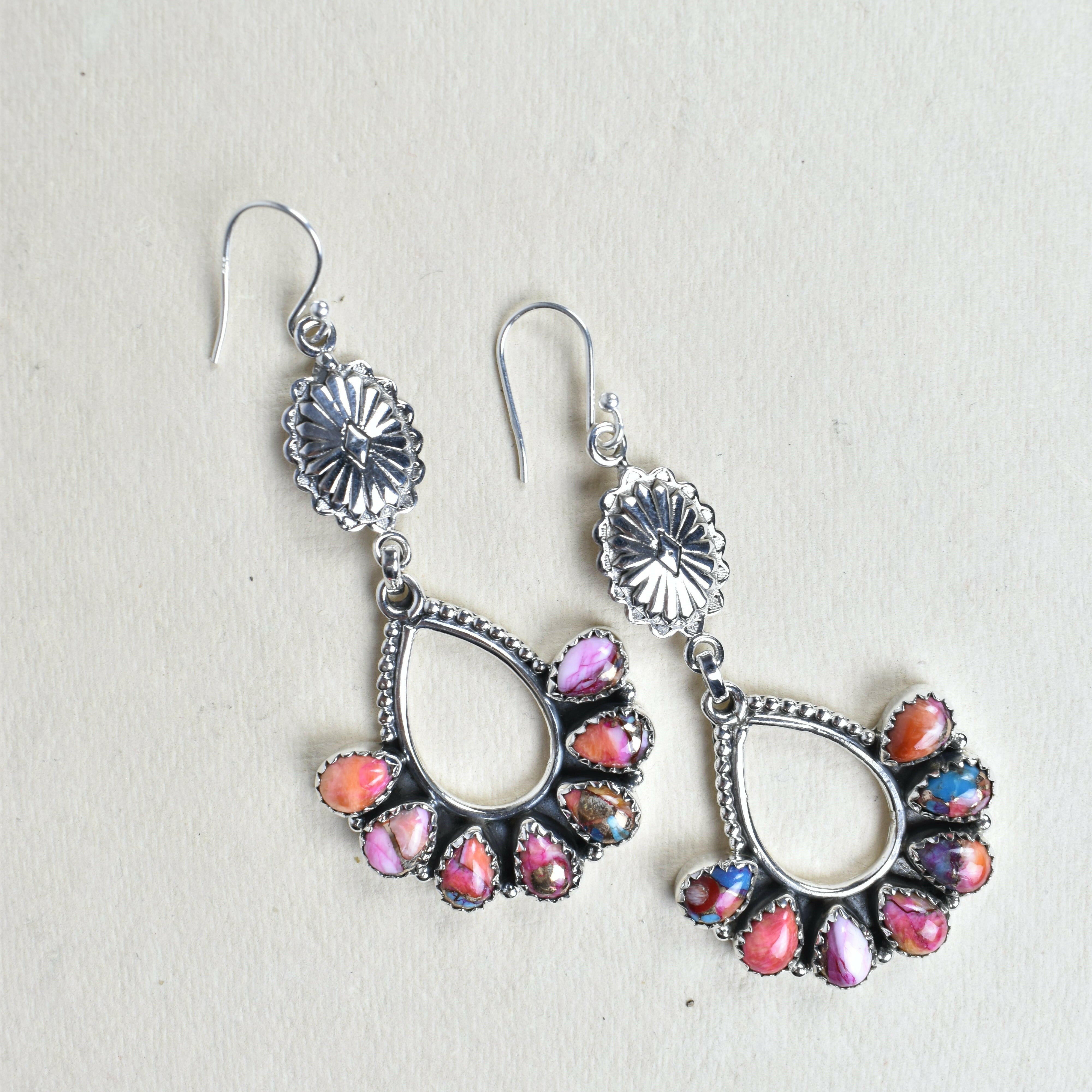 Concho Brielle Earring-Drop Earrings-Krush Kandy, Women's Online Fashion Boutique Located in Phoenix, Arizona (Scottsdale Area)