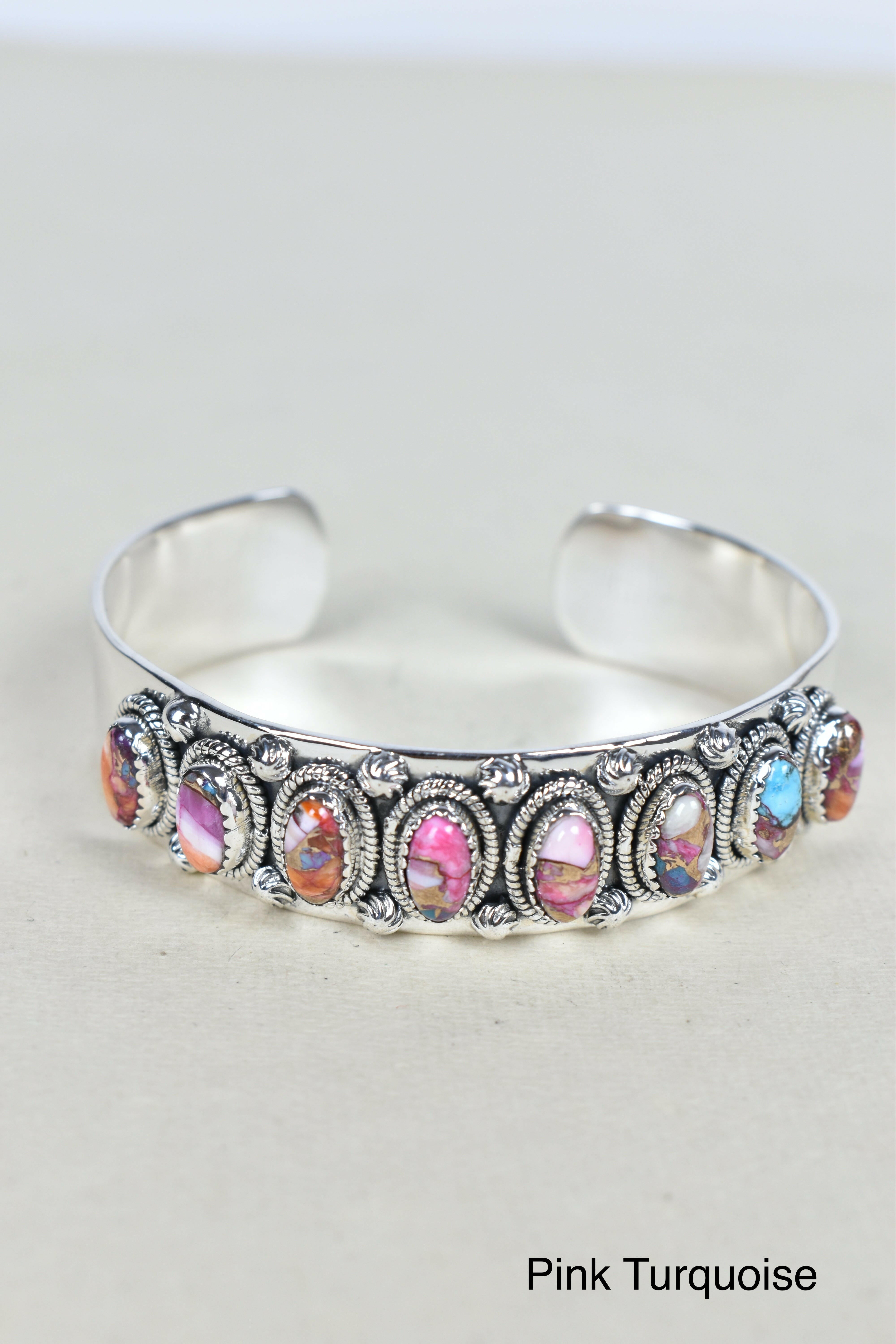 Octet Gem Sterling Silver Cuff-Cuffs-Krush Kandy, Women's Online Fashion Boutique Located in Phoenix, Arizona (Scottsdale Area)