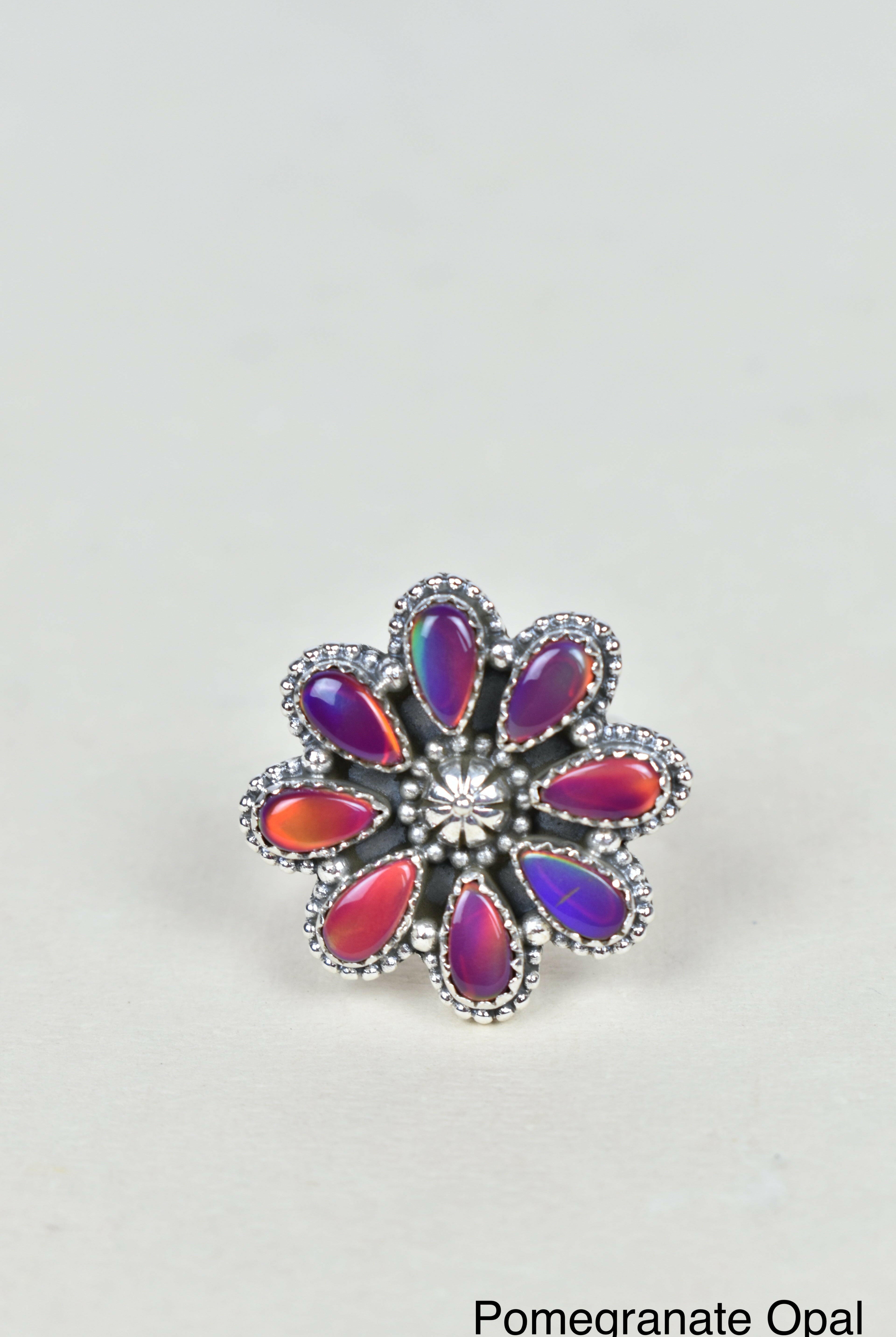 A Daisy A Day Keeps The Blues Away Ring-Cluster Rings-Krush Kandy, Women's Online Fashion Boutique Located in Phoenix, Arizona (Scottsdale Area)