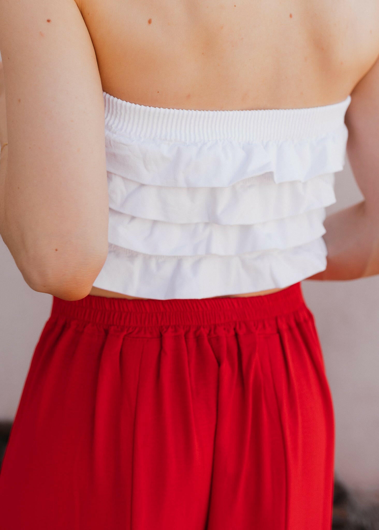 Layered Ruffle Tube Top-Tanks-Krush Kandy, Women's Online Fashion Boutique Located in Phoenix, Arizona (Scottsdale Area)