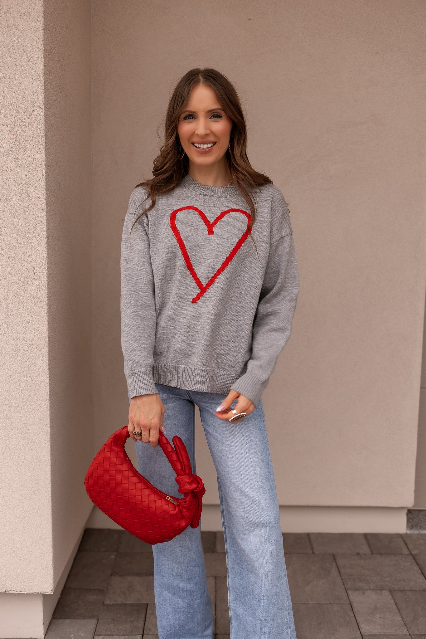 With an Open Heart Valentine Sweater-Sweater-Krush Kandy, Women's Online Fashion Boutique Located in Phoenix, Arizona (Scottsdale Area)