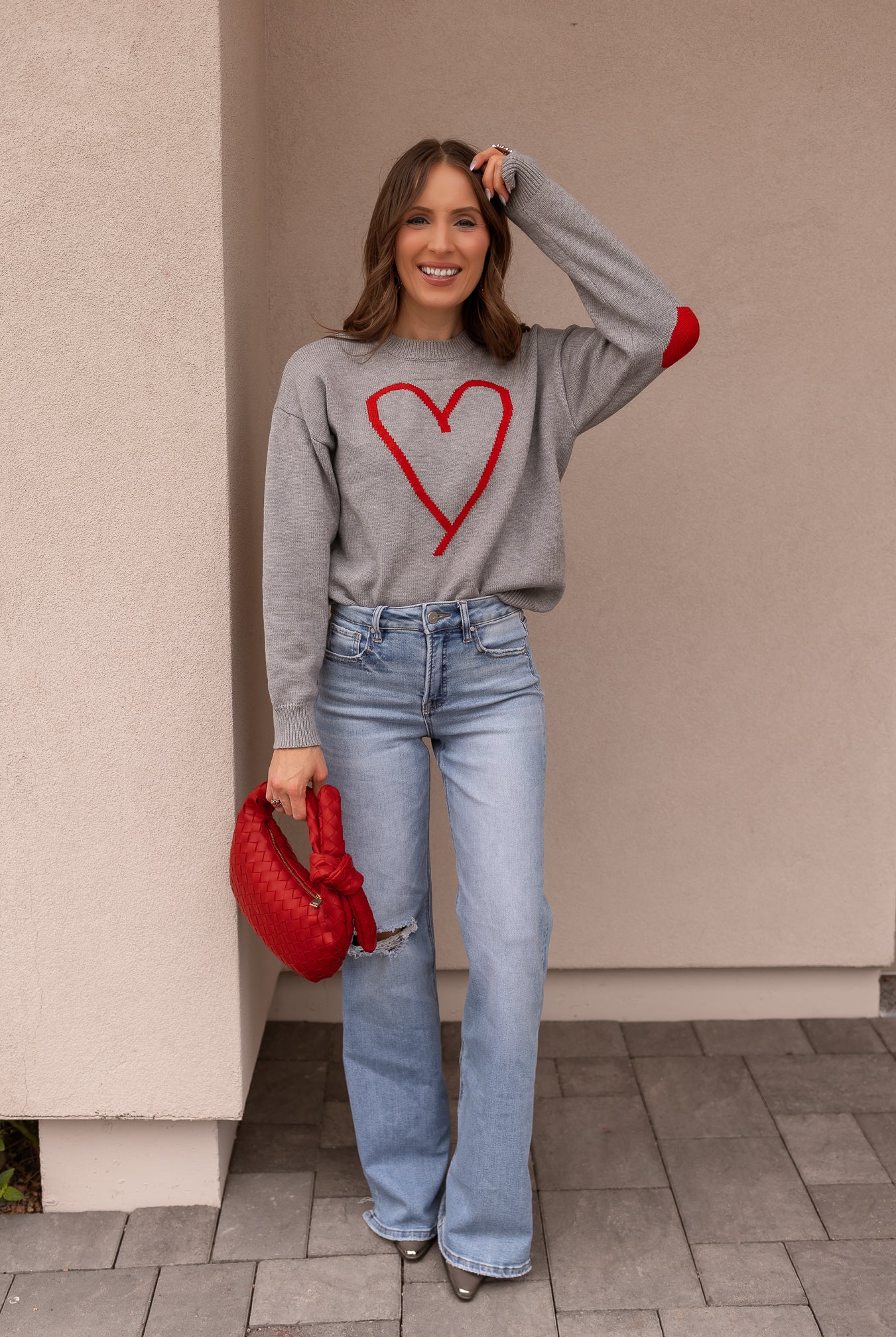 With an Open Heart Valentine Sweater-Sweater-Krush Kandy, Women's Online Fashion Boutique Located in Phoenix, Arizona (Scottsdale Area)