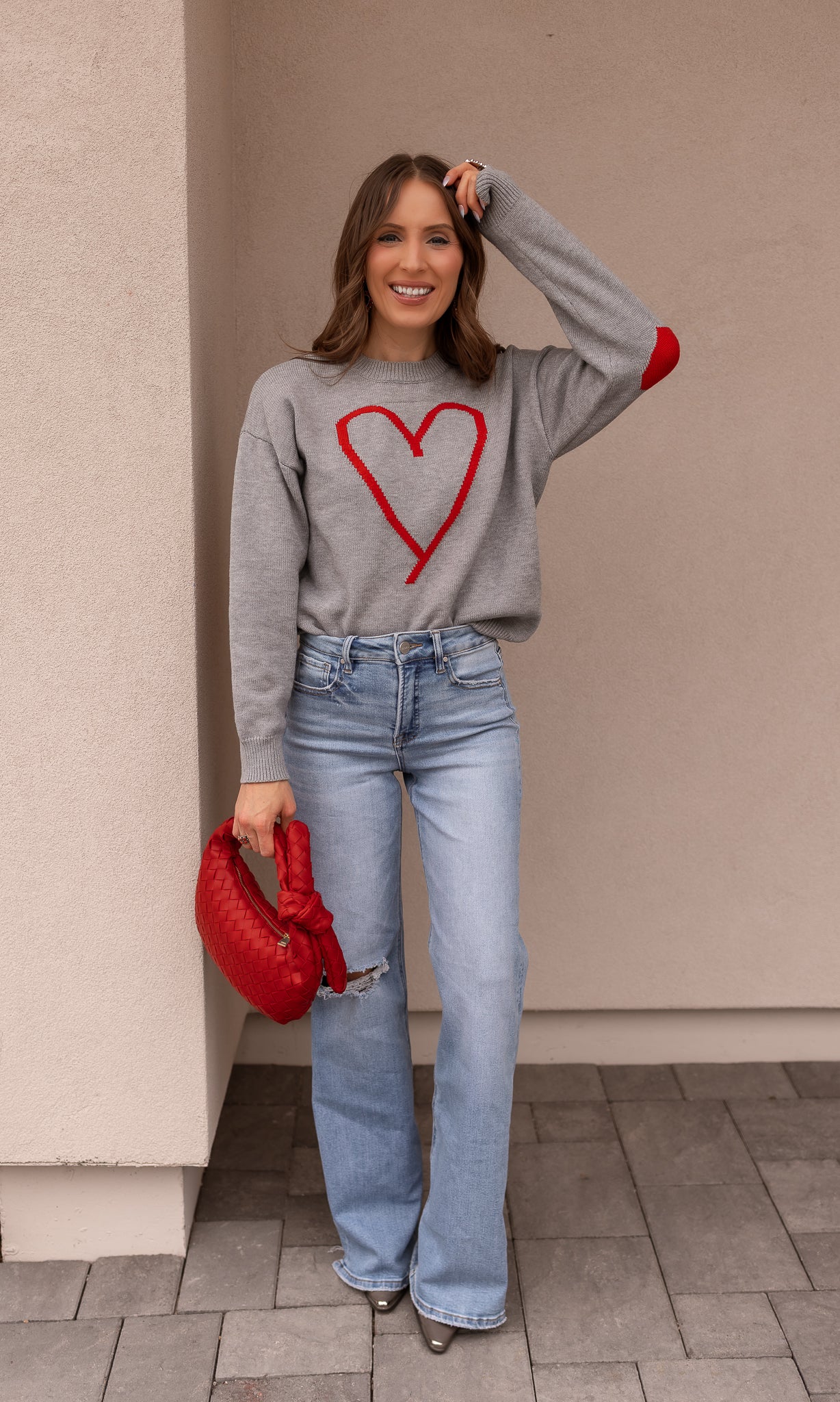 With an Open Heart Valentine Sweater-Sweater-Krush Kandy, Women's Online Fashion Boutique Located in Phoenix, Arizona (Scottsdale Area)