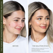 Before & after makeup