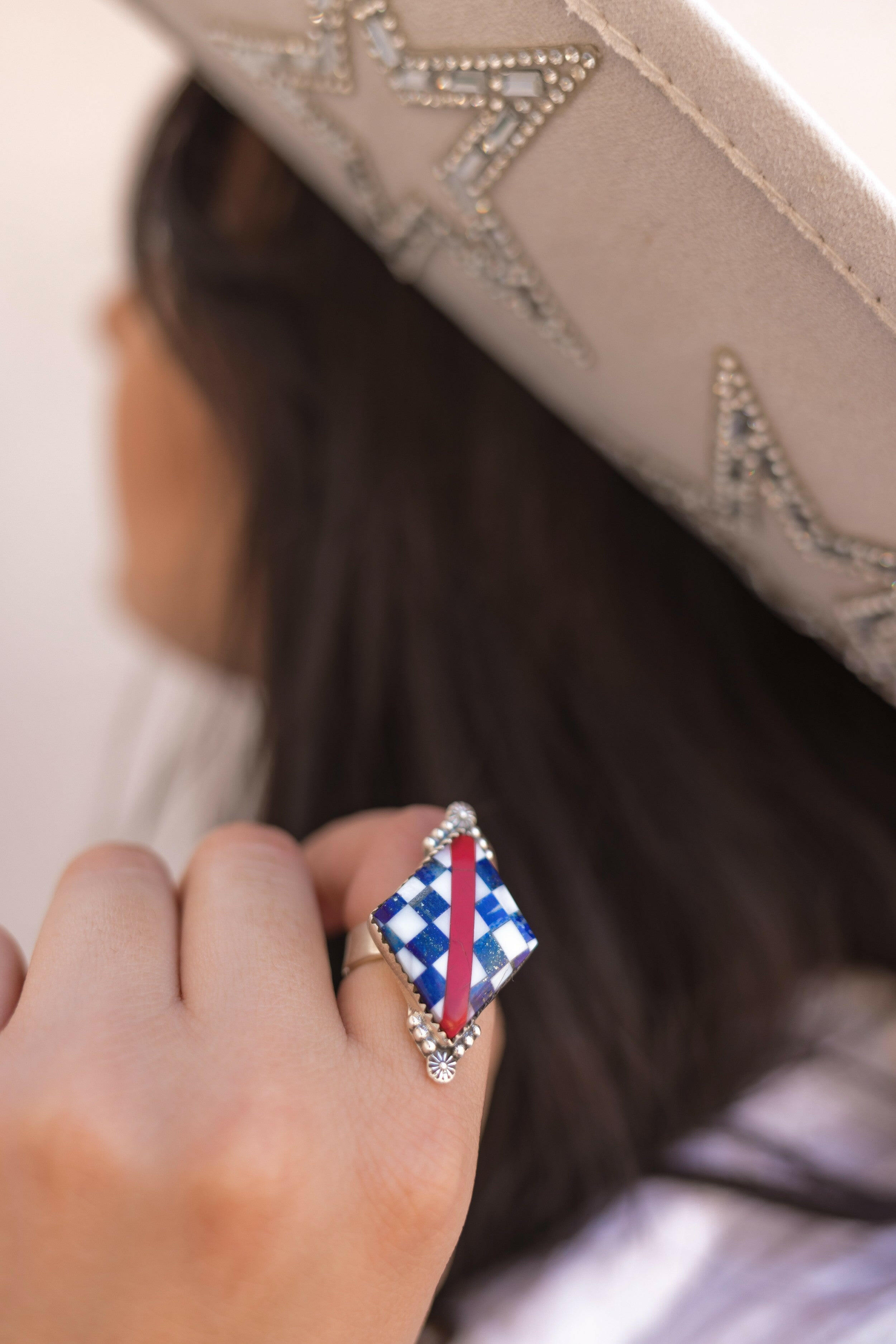 Star-Spangled Stripes Rings-Rings-Krush Kandy, Women's Online Fashion Boutique Located in Phoenix, Arizona (Scottsdale Area)