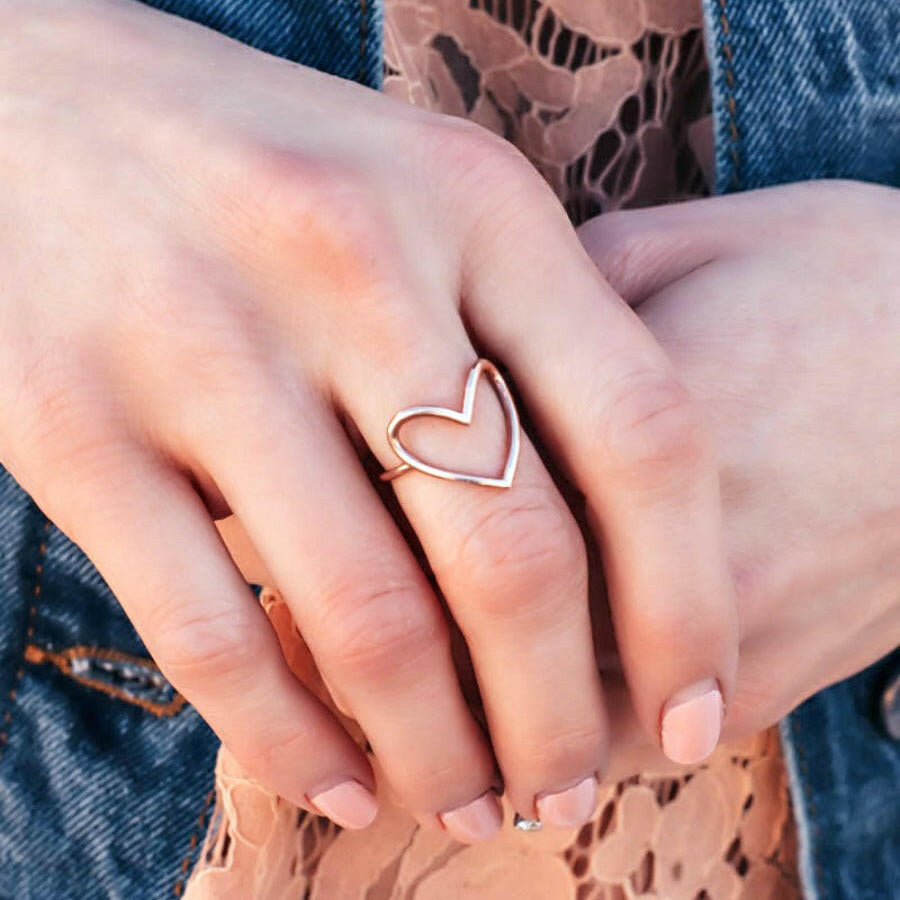 Keep An Open Heart Ring-Dainty Rings-Krush Kandy, Women's Online Fashion Boutique Located in Phoenix, Arizona (Scottsdale Area)