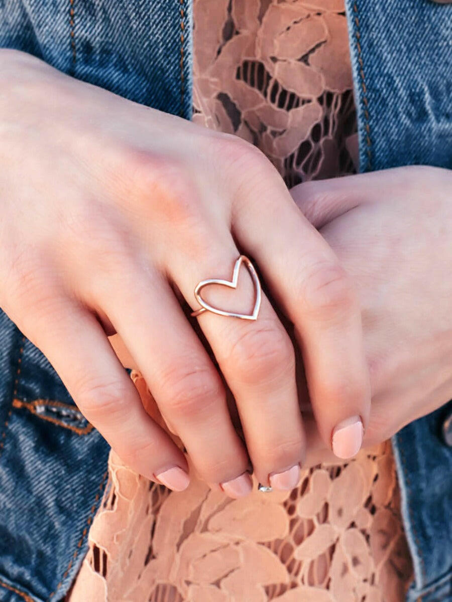 Keep An Open Heart Ring-Dainty Rings-Krush Kandy, Women's Online Fashion Boutique Located in Phoenix, Arizona (Scottsdale Area)