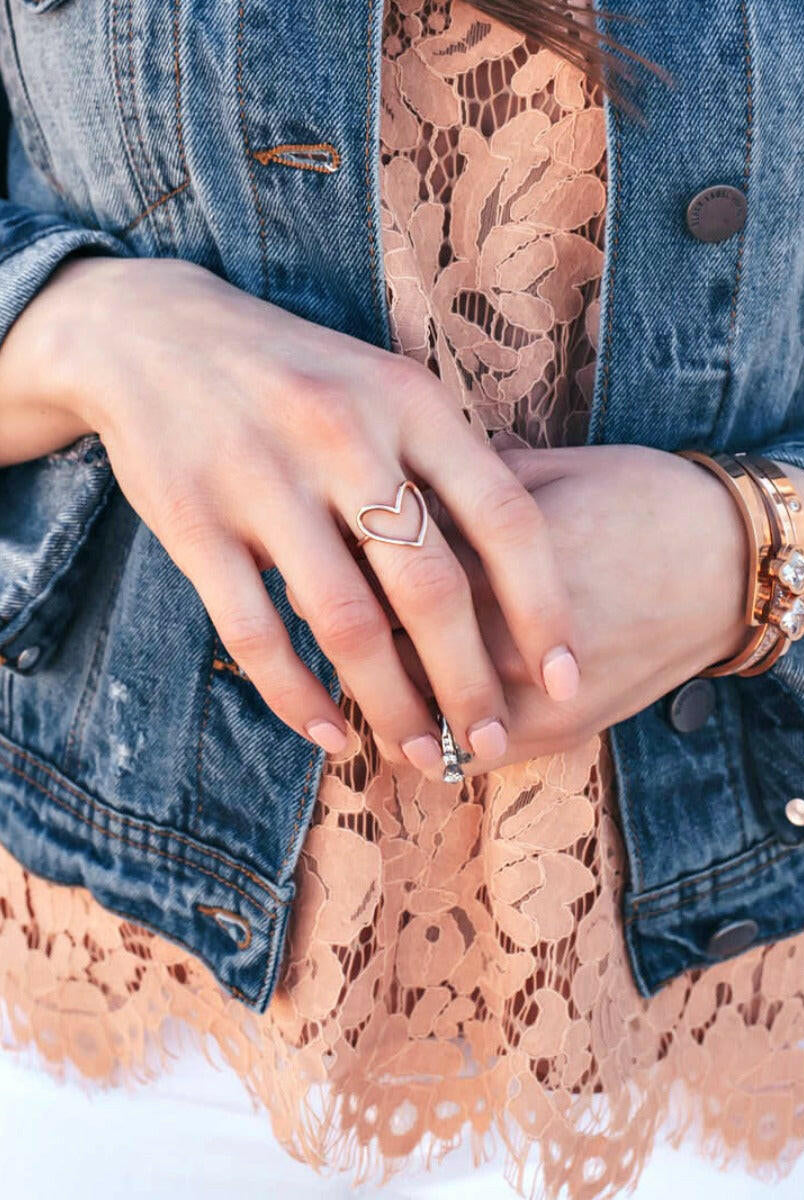 Keep An Open Heart Ring-Dainty Rings-Krush Kandy, Women's Online Fashion Boutique Located in Phoenix, Arizona (Scottsdale Area)