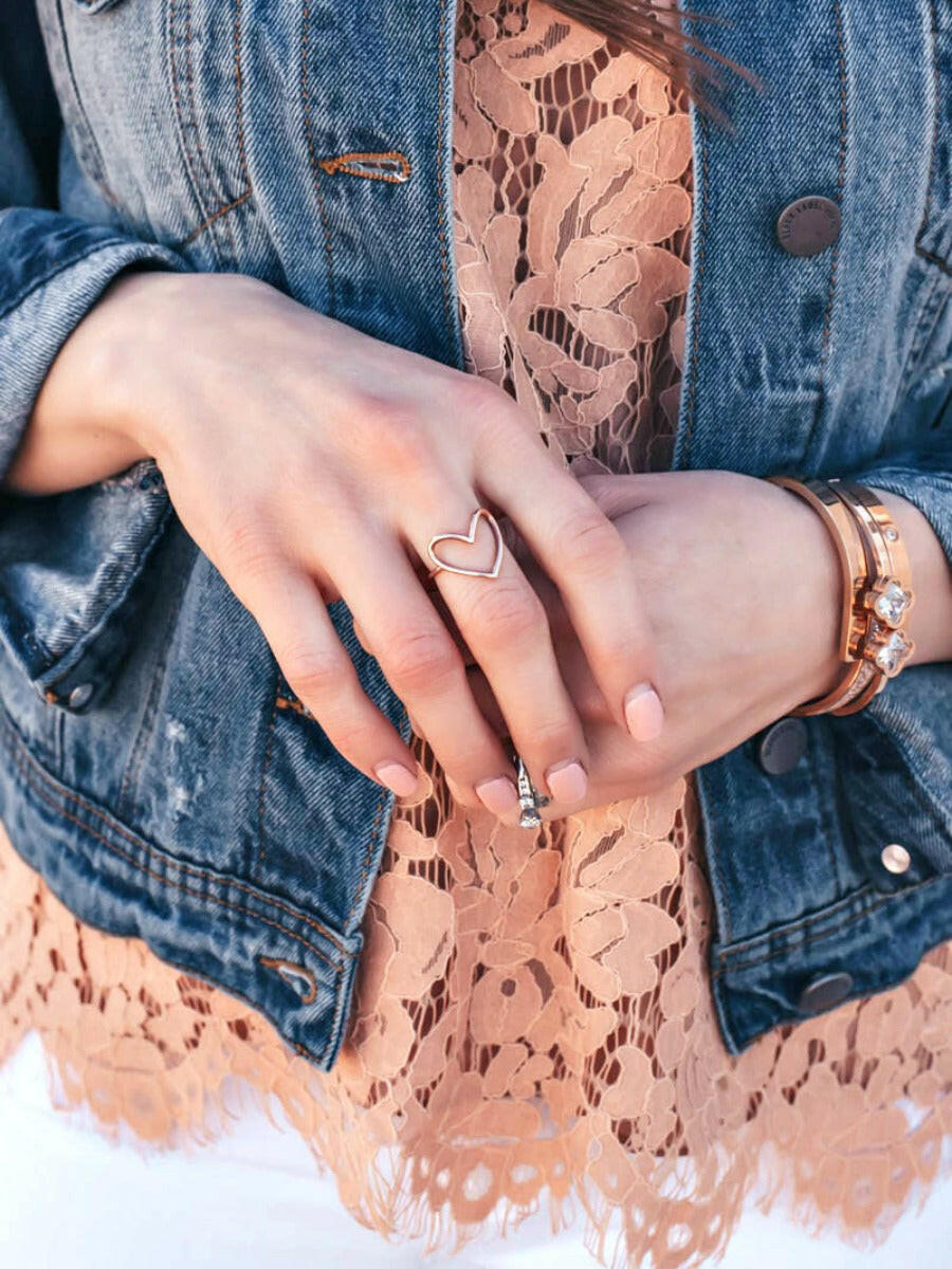 Keep An Open Heart Ring-Dainty Rings-Krush Kandy, Women's Online Fashion Boutique Located in Phoenix, Arizona (Scottsdale Area)