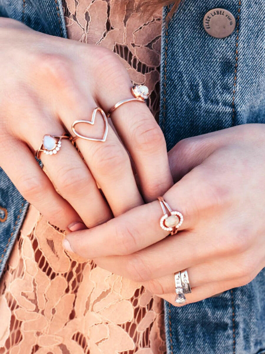 Keep An Open Heart Ring-Dainty Rings-Krush Kandy, Women's Online Fashion Boutique Located in Phoenix, Arizona (Scottsdale Area)