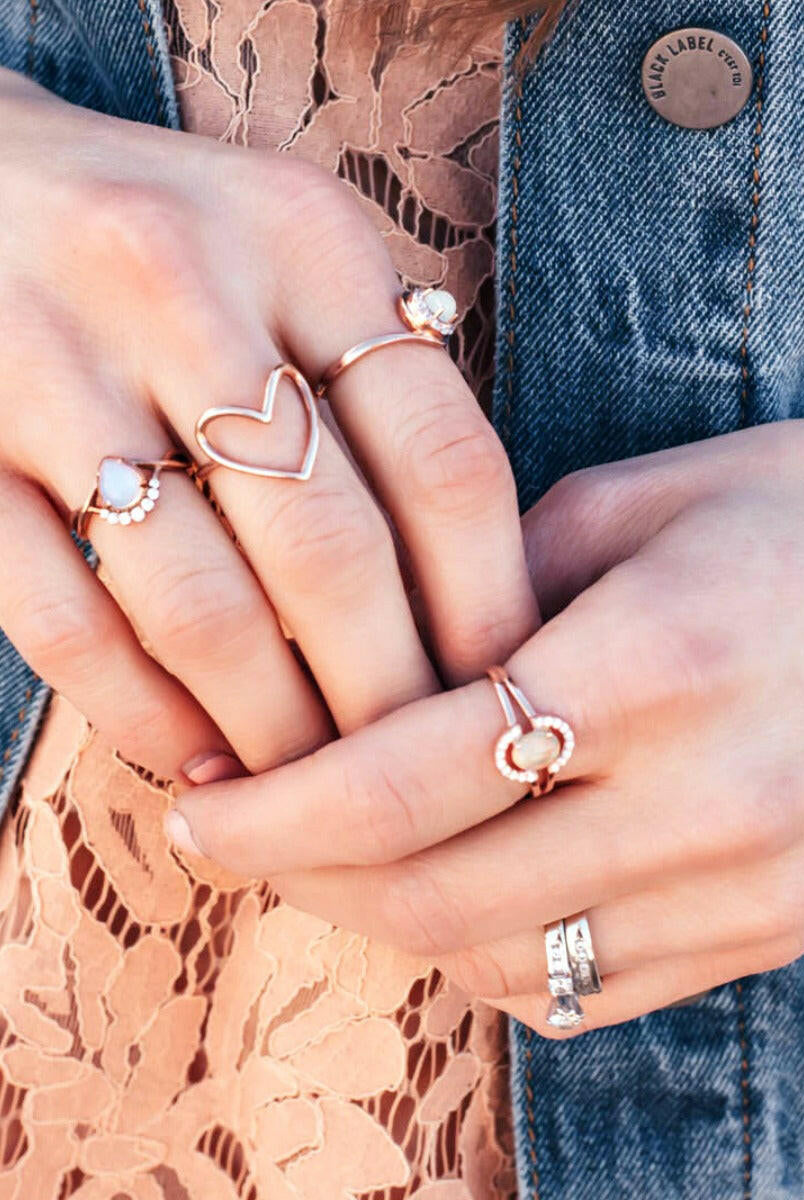 Mystic Opal Ring-Dainty Rings-Krush Kandy, Women's Online Fashion Boutique Located in Phoenix, Arizona (Scottsdale Area)
