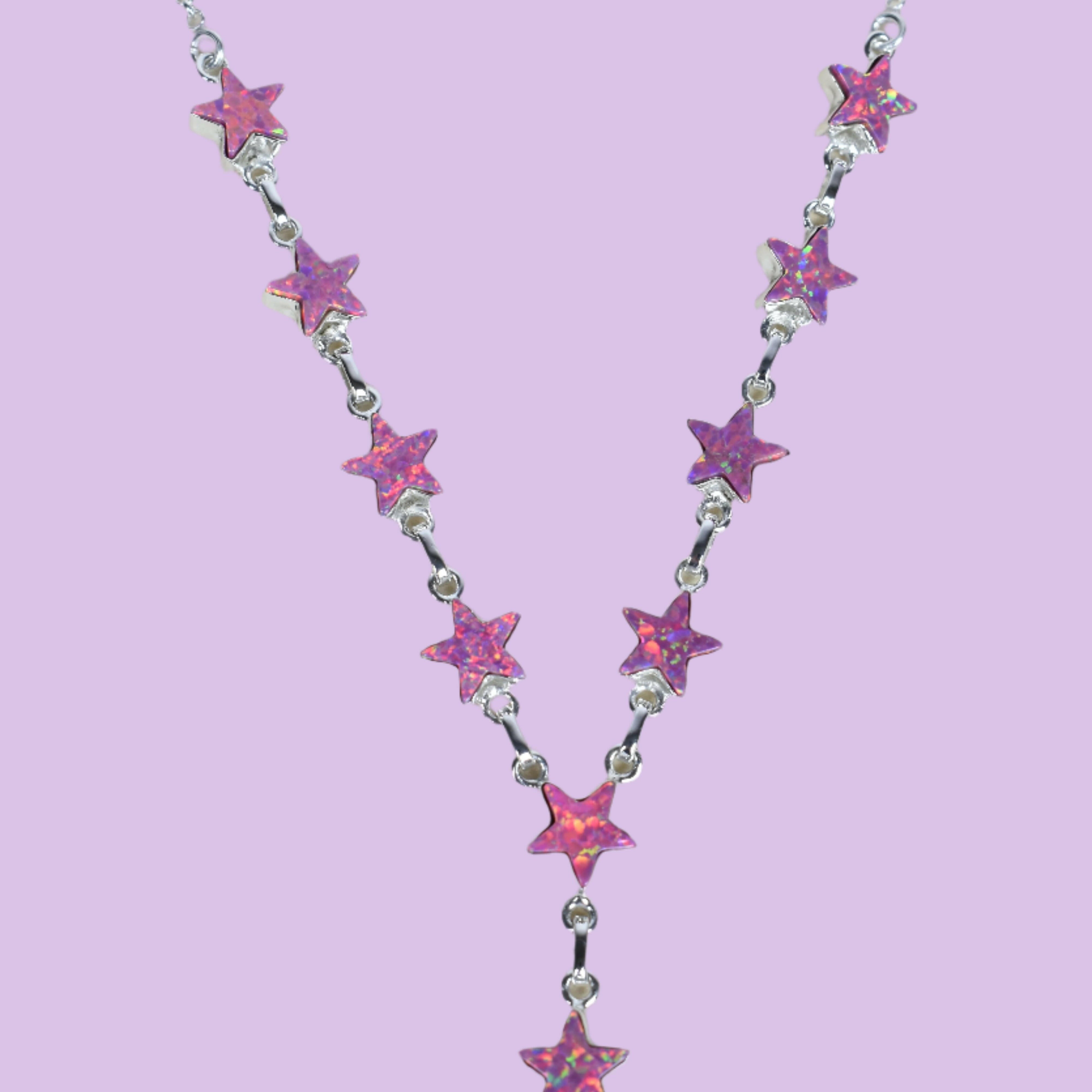 Star Studded Cast Necklace-Chain Necklaces-Krush Kandy, Women's Online Fashion Boutique Located in Phoenix, Arizona (Scottsdale Area)