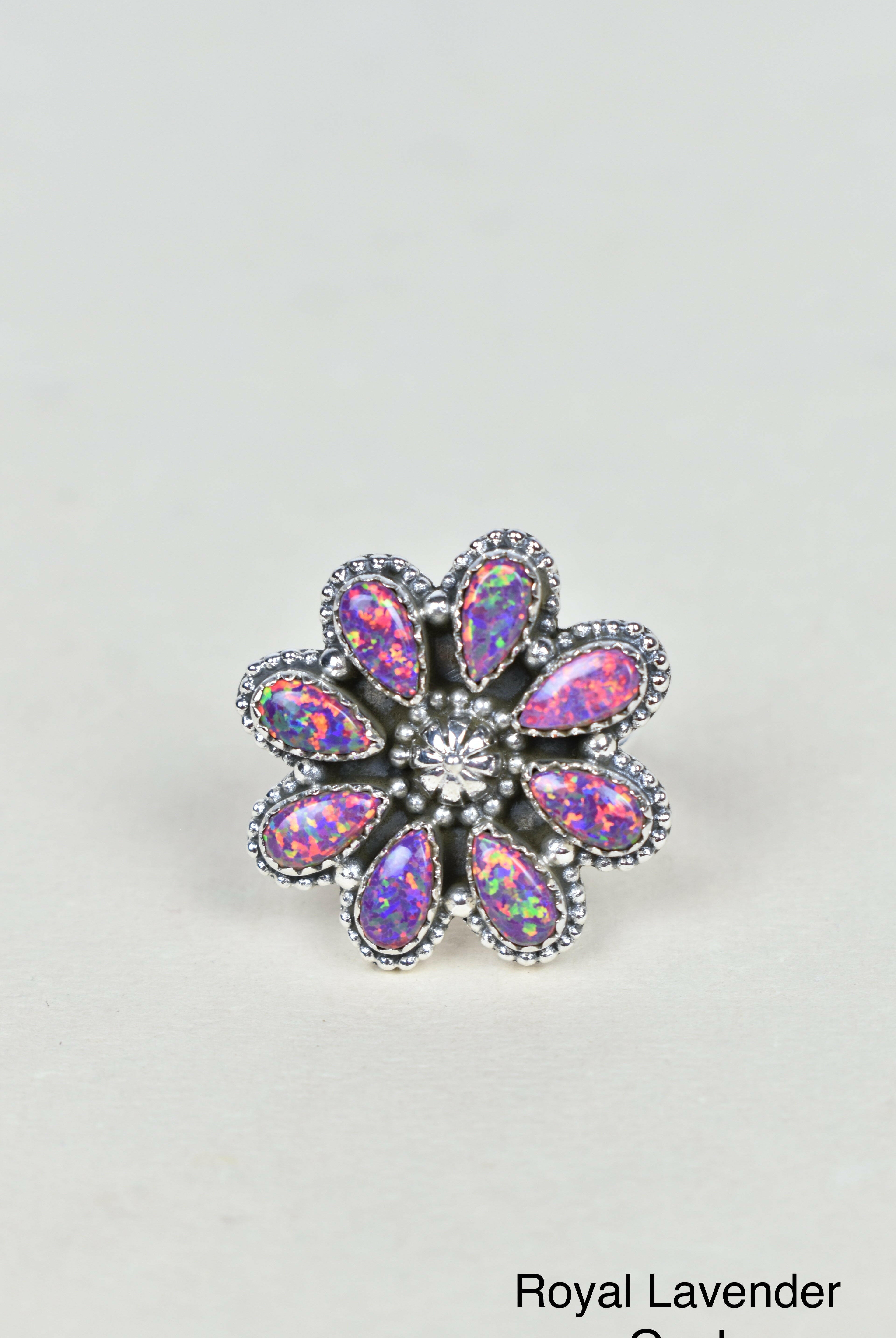 A Daisy A Day Keeps The Blues Away Ring-Cluster Rings-Krush Kandy, Women's Online Fashion Boutique Located in Phoenix, Arizona (Scottsdale Area)