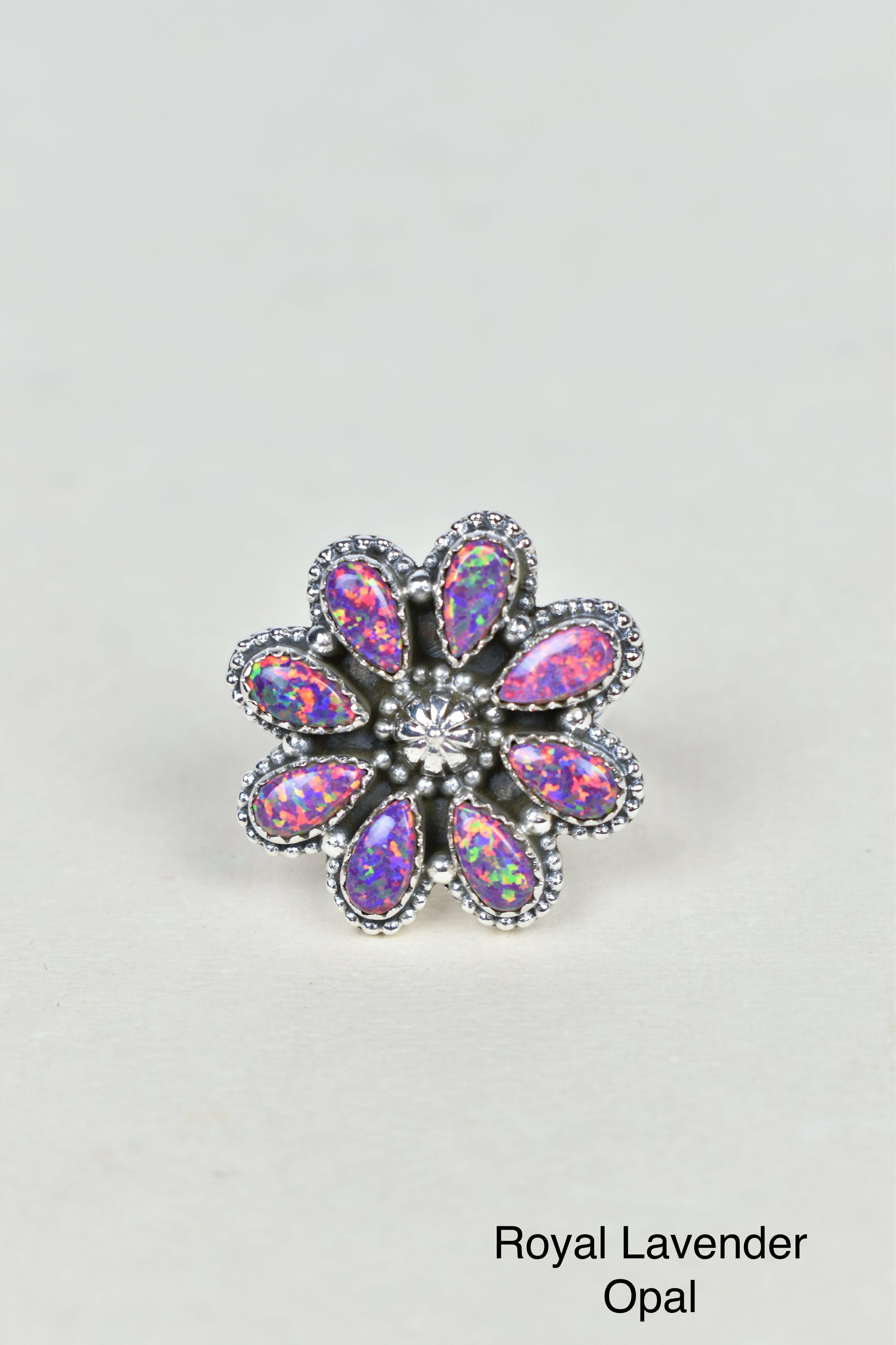A Daisy A Day Keeps The Blues Away Ring-Cluster Rings-Krush Kandy, Women's Online Fashion Boutique Located in Phoenix, Arizona (Scottsdale Area)