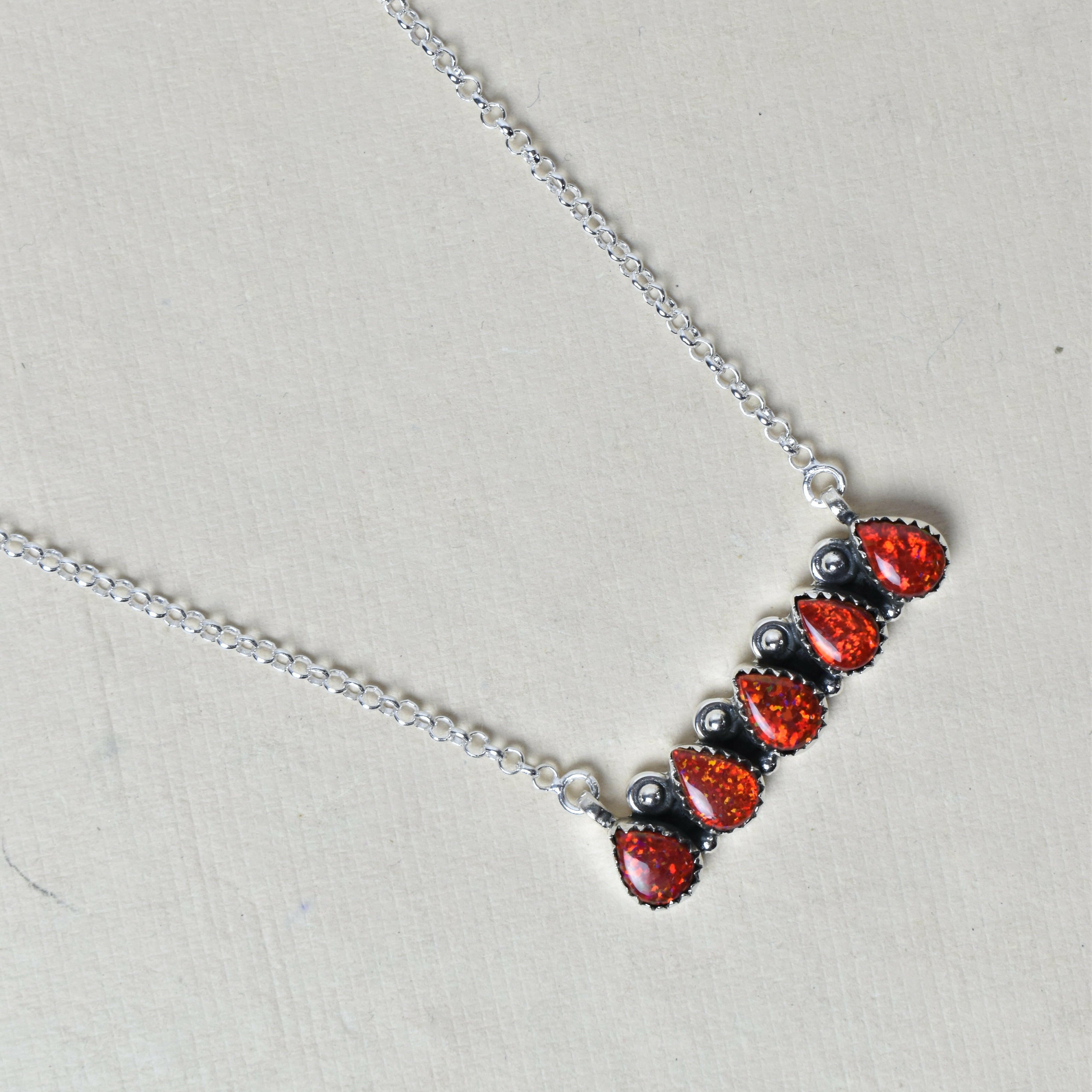 Quintabulous Sterling Silver Necklace-Bar Necklaces-Krush Kandy, Women's Online Fashion Boutique Located in Phoenix, Arizona (Scottsdale Area)