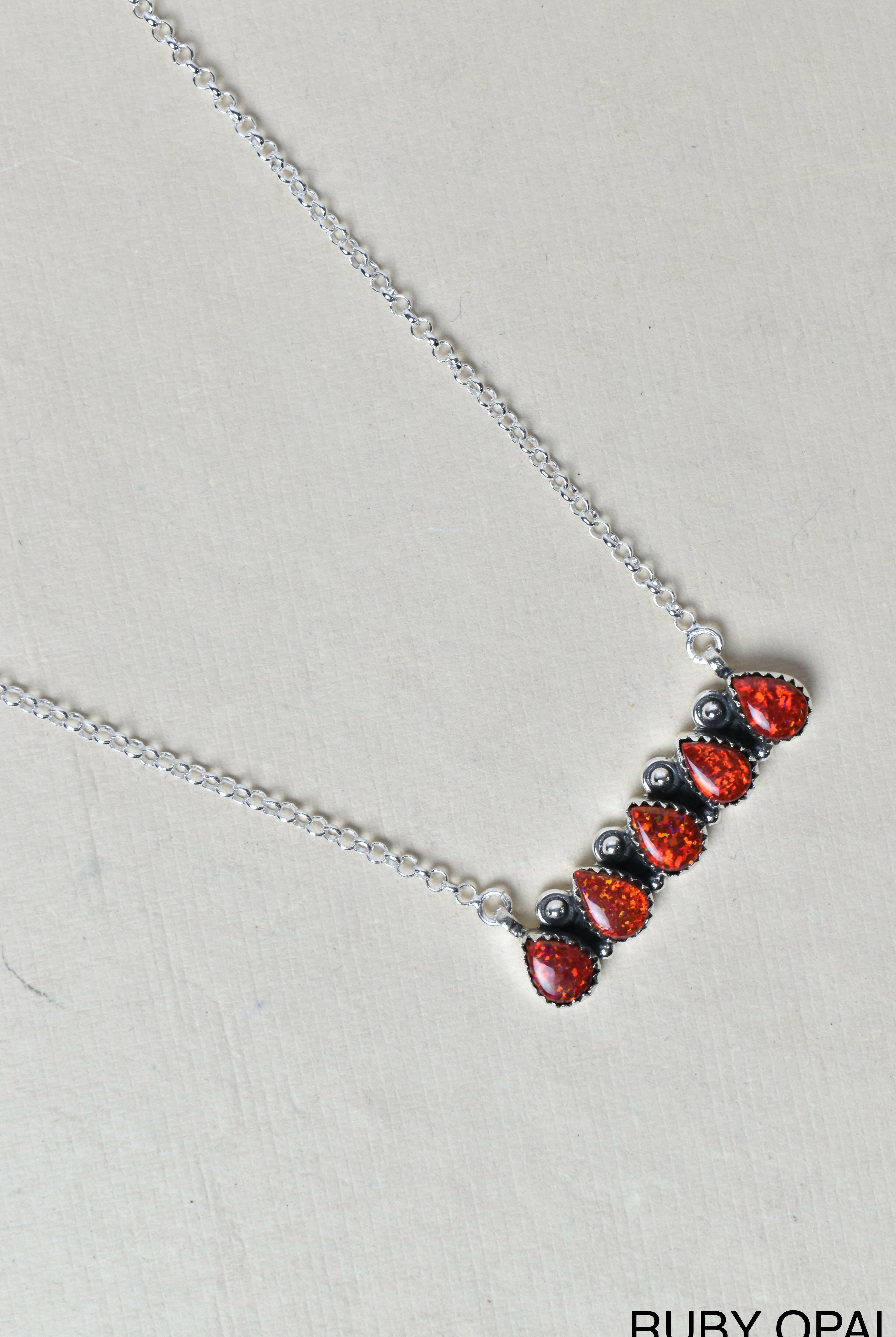 Quintabulous Sterling Silver Necklace-Bar Necklaces-Krush Kandy, Women's Online Fashion Boutique Located in Phoenix, Arizona (Scottsdale Area)