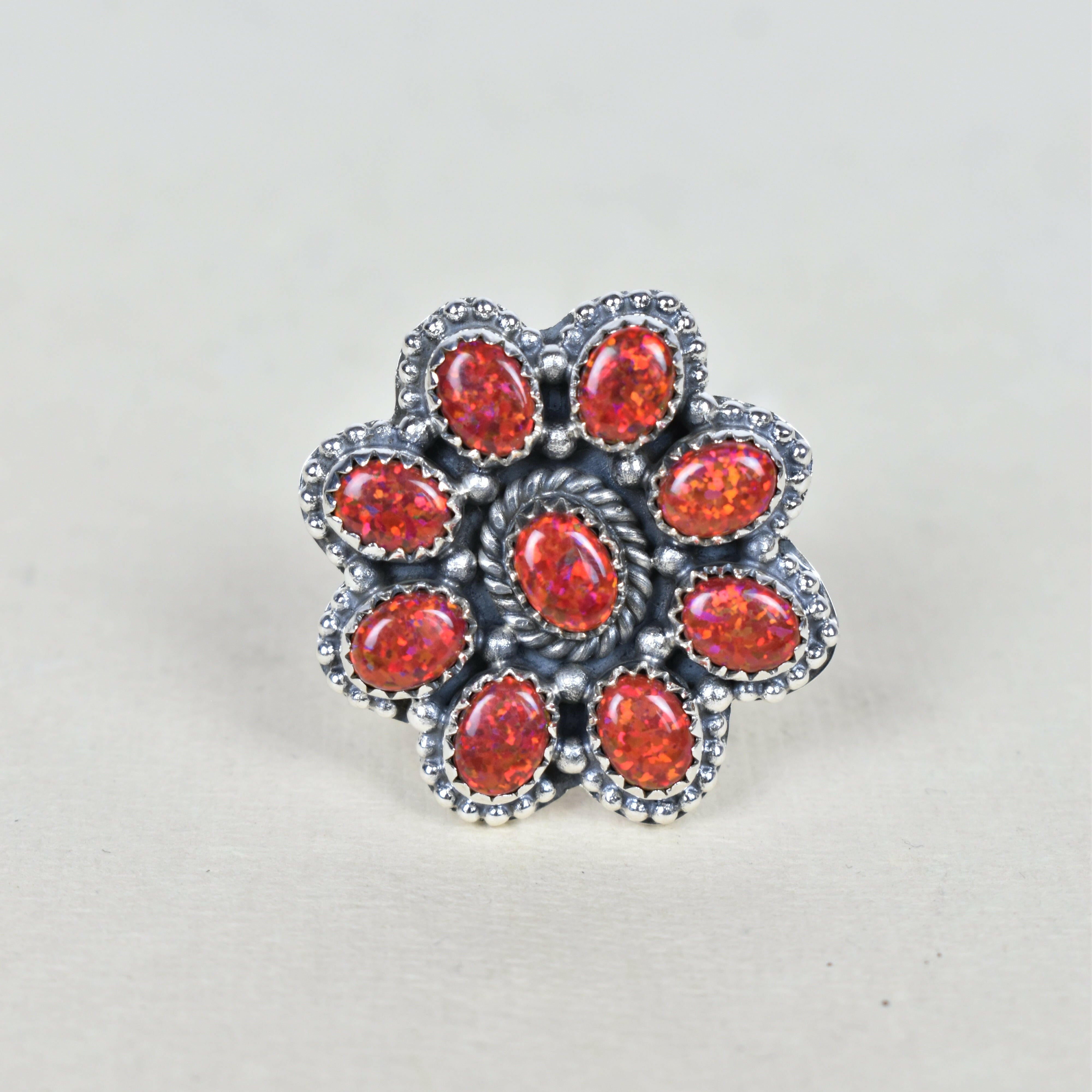 Cat O' Nine Jewels Ring-Cluster Rings-Krush Kandy, Women's Online Fashion Boutique Located in Phoenix, Arizona (Scottsdale Area)