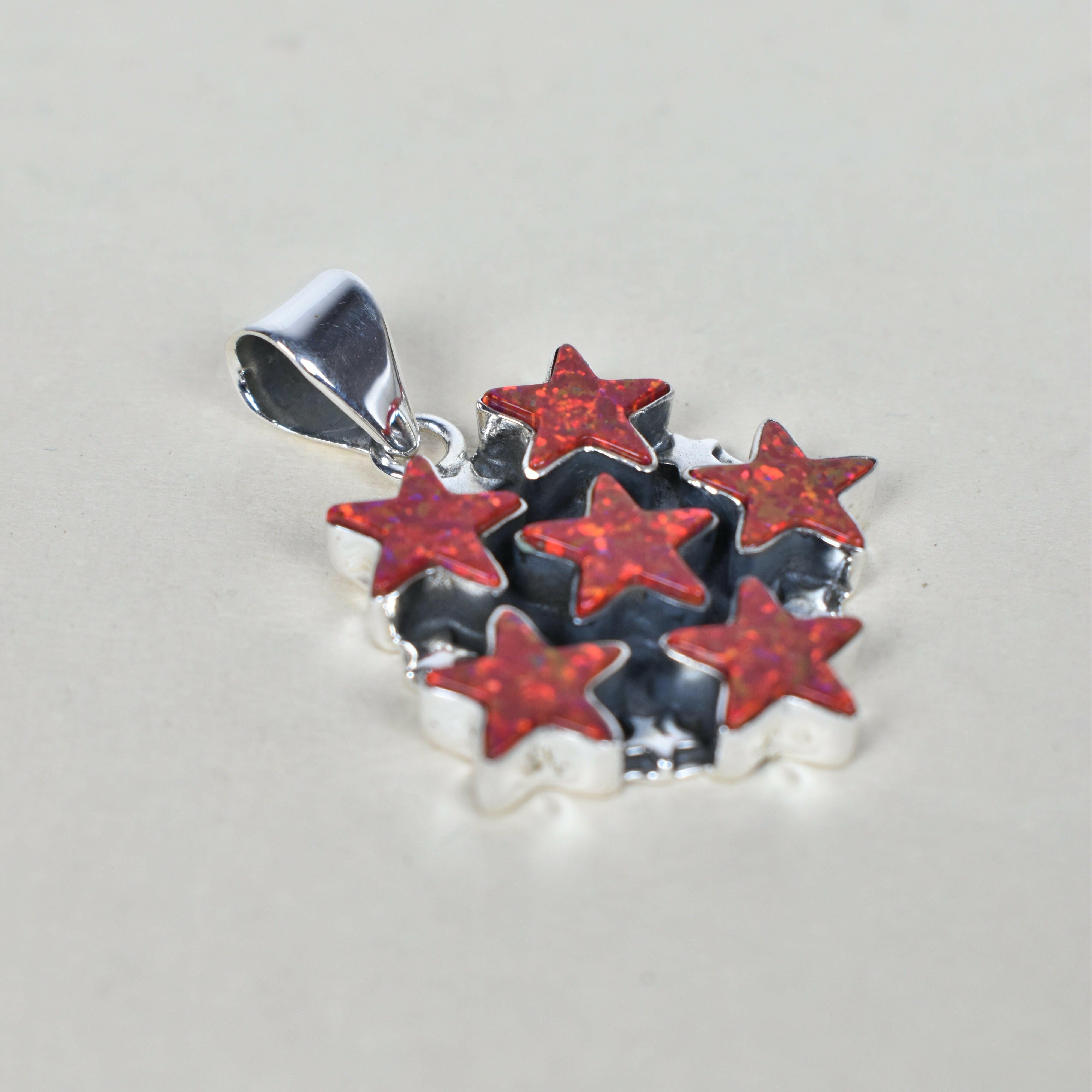 5 Star General Sterling Silver Pendant-Pendant Necklaces-Krush Kandy, Women's Online Fashion Boutique Located in Phoenix, Arizona (Scottsdale Area)