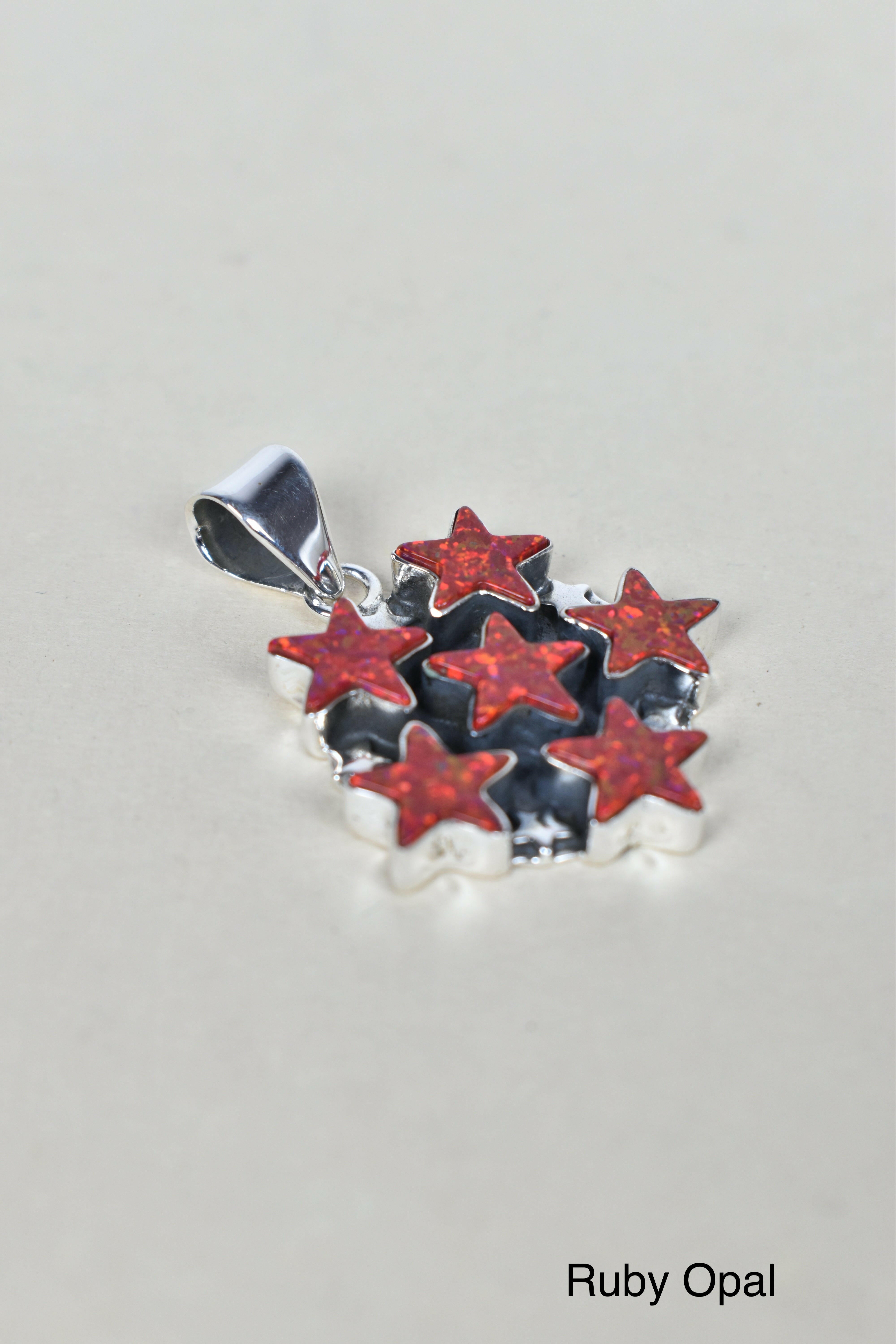 5 Star General Sterling Silver Pendant-Pendant Necklaces-Krush Kandy, Women's Online Fashion Boutique Located in Phoenix, Arizona (Scottsdale Area)