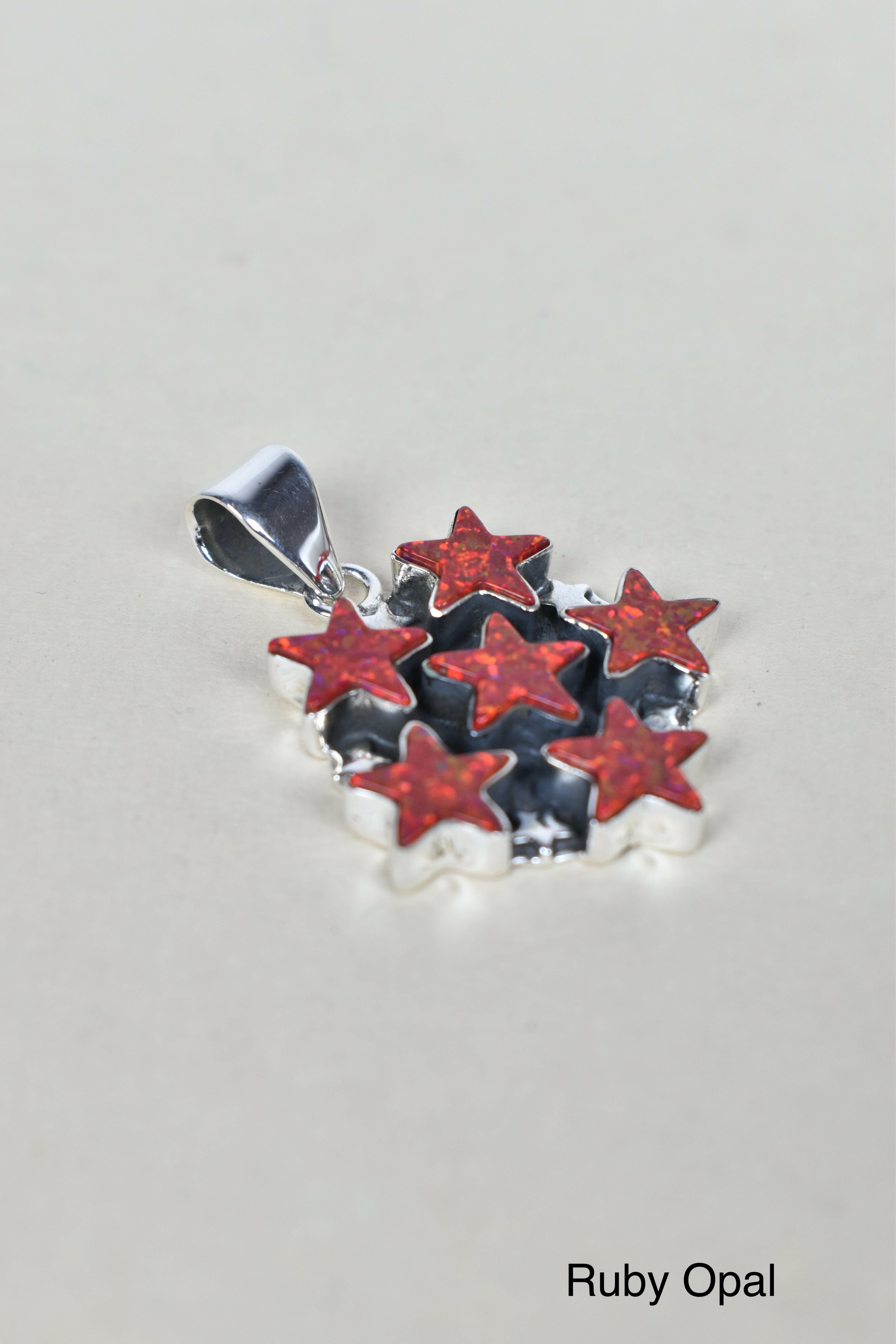 5 Star General Sterling Silver Pendant-Pendant Necklaces-Krush Kandy, Women's Online Fashion Boutique Located in Phoenix, Arizona (Scottsdale Area)