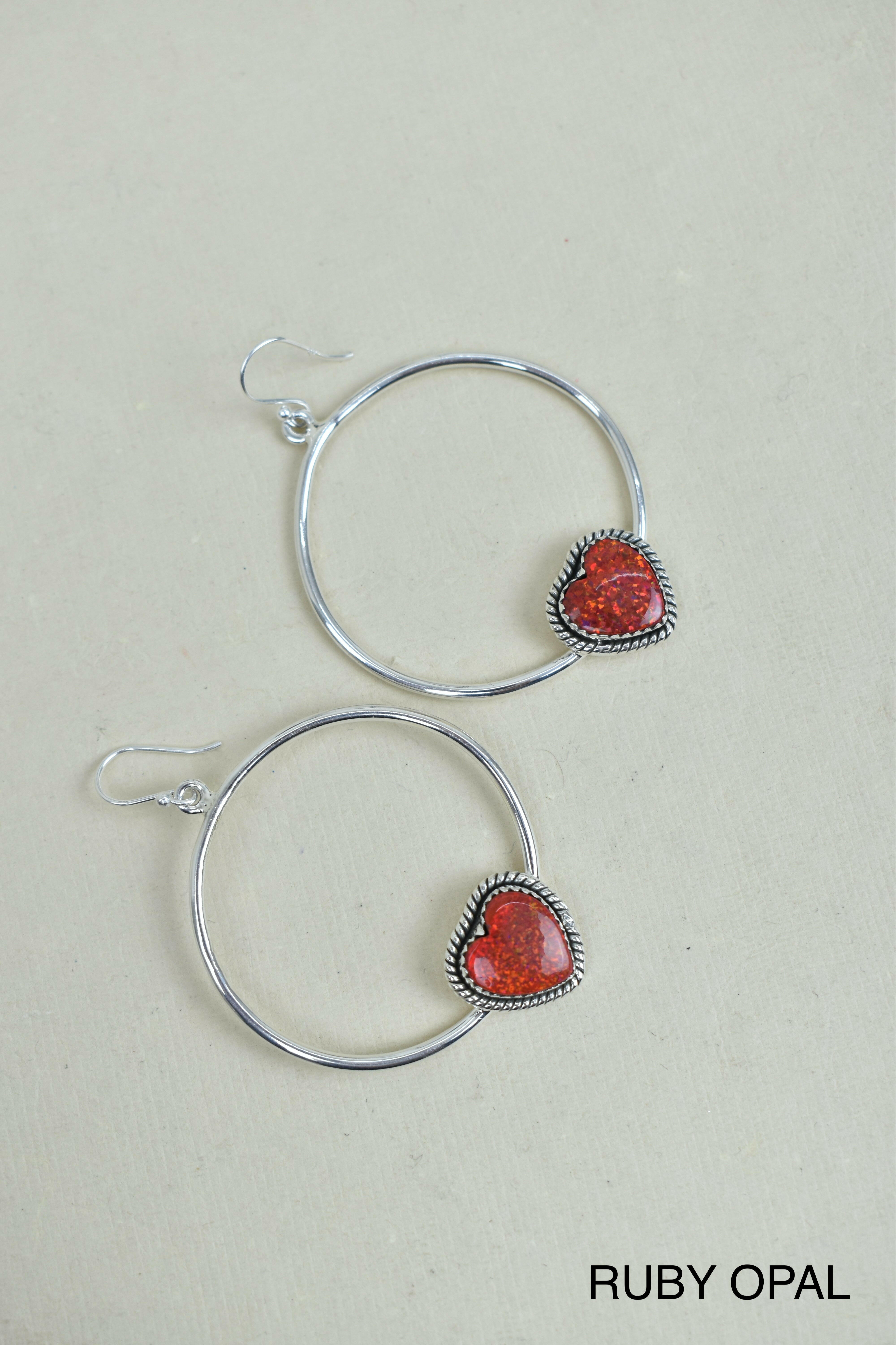 Heartfelt Hoop Earrings-Hoop Earrings-Krush Kandy, Women's Online Fashion Boutique Located in Phoenix, Arizona (Scottsdale Area)