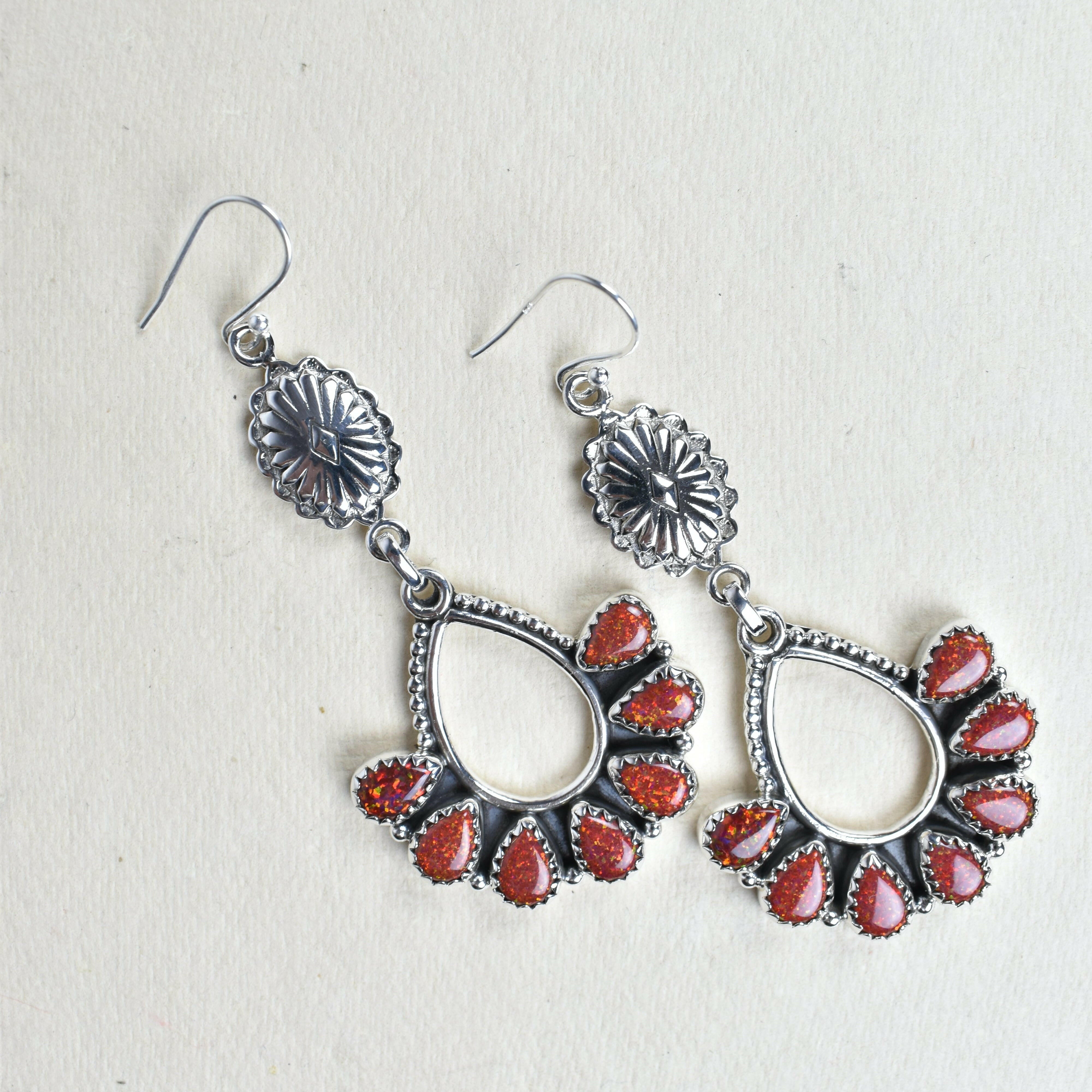 Concho Brielle Earring-Drop Earrings-Krush Kandy, Women's Online Fashion Boutique Located in Phoenix, Arizona (Scottsdale Area)