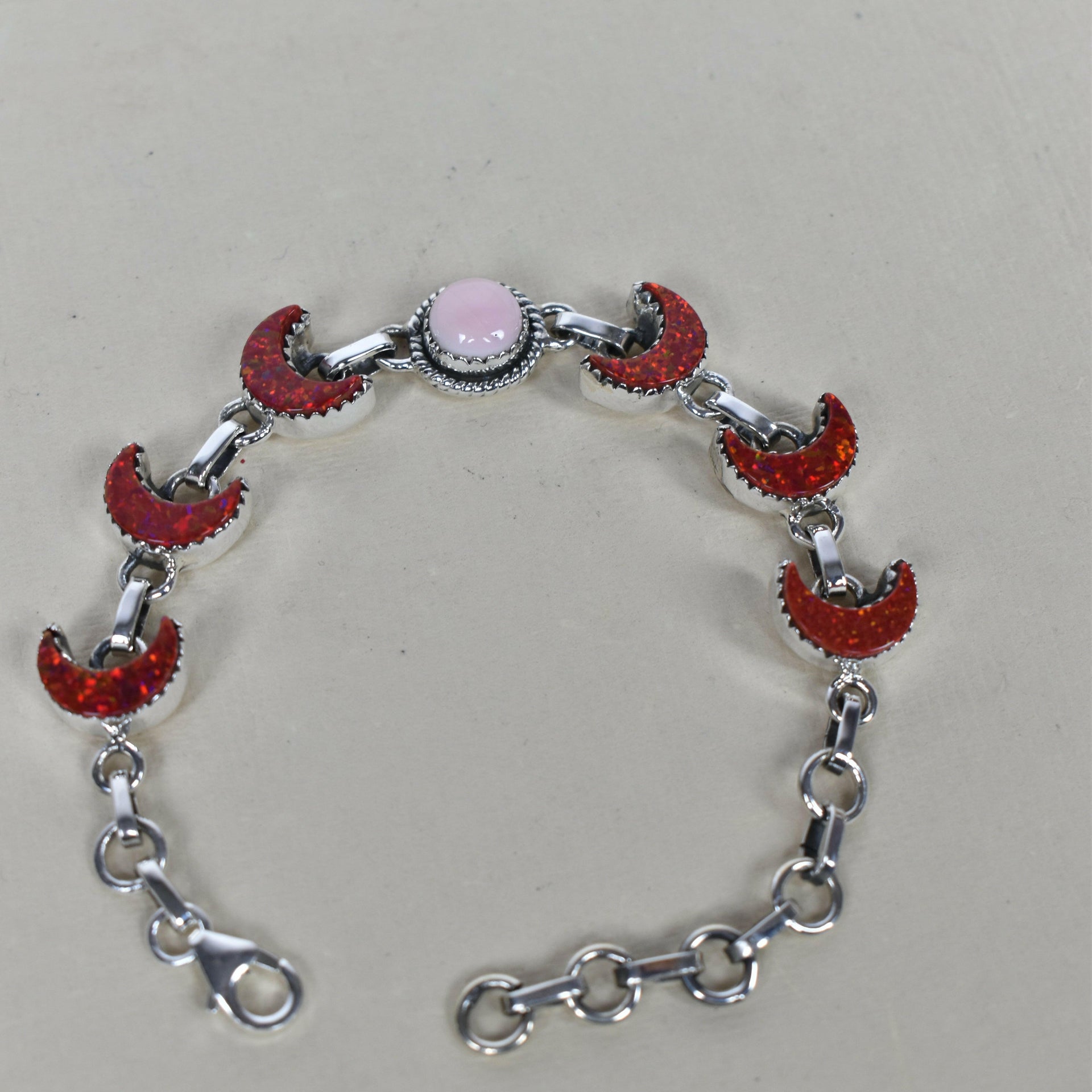 Lunar Crescent Charm Bracelet-Chain Bracelets-Krush Kandy, Women's Online Fashion Boutique Located in Phoenix, Arizona (Scottsdale Area)