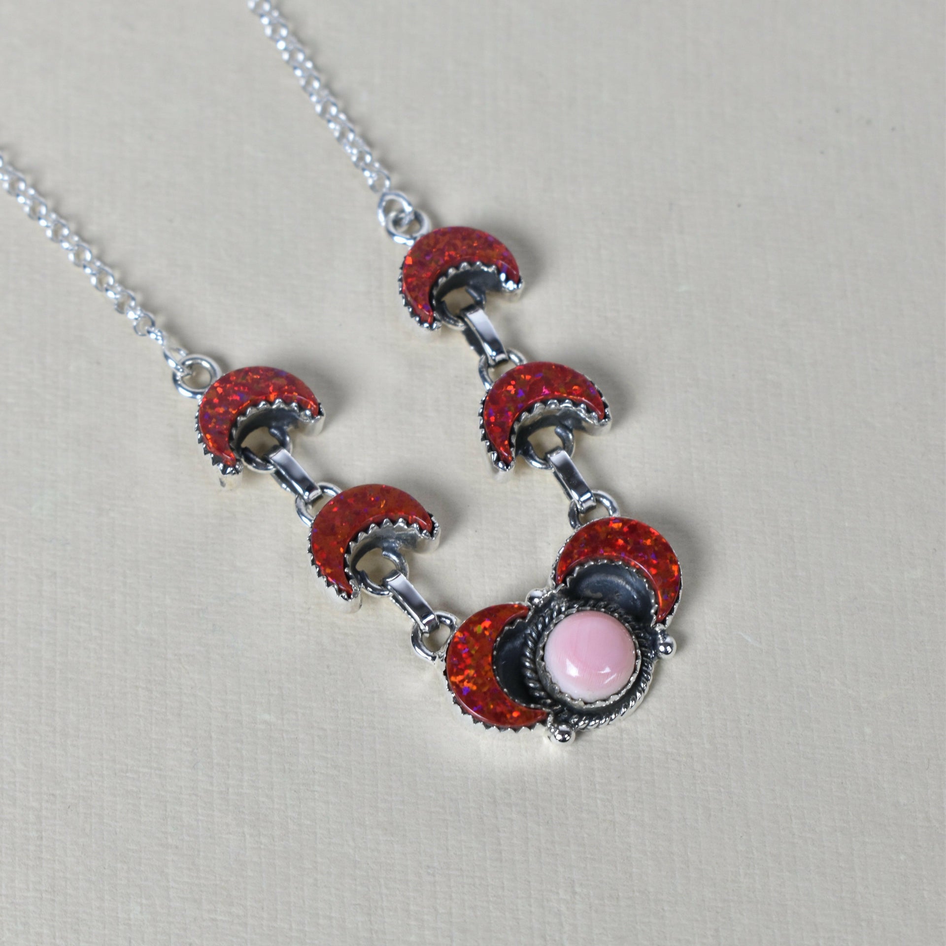 Lunar Crescent Necklace-Chain Necklaces-Krush Kandy, Women's Online Fashion Boutique Located in Phoenix, Arizona (Scottsdale Area)