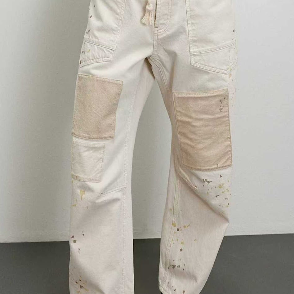 Wide Leg Patchwork Denim Pants-Denim-Krush Kandy, Women's Online Fashion Boutique Located in Phoenix, Arizona (Scottsdale Area)