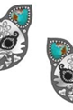 Cat Sugar Skull Stud Earrings-Stud Earrings-Krush Kandy, Women's Online Fashion Boutique Located in Phoenix, Arizona (Scottsdale Area)
