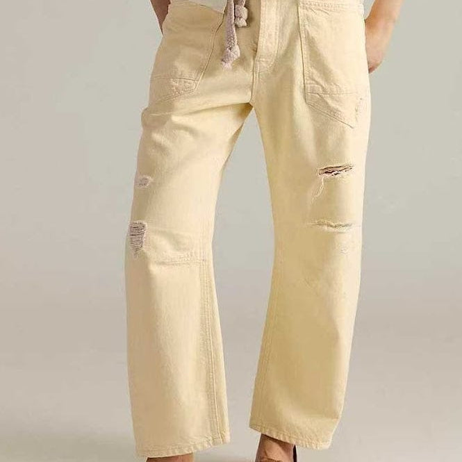 Wide Leg Patchwork Denim Pants-Denim-Krush Kandy, Women's Online Fashion Boutique Located in Phoenix, Arizona (Scottsdale Area)