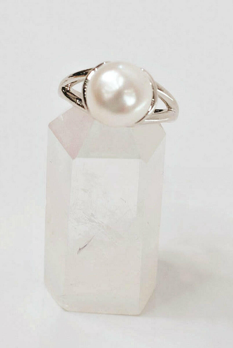 Persevere Pearl Ring-Band Rings-Krush Kandy, Women's Online Fashion Boutique Located in Phoenix, Arizona (Scottsdale Area)